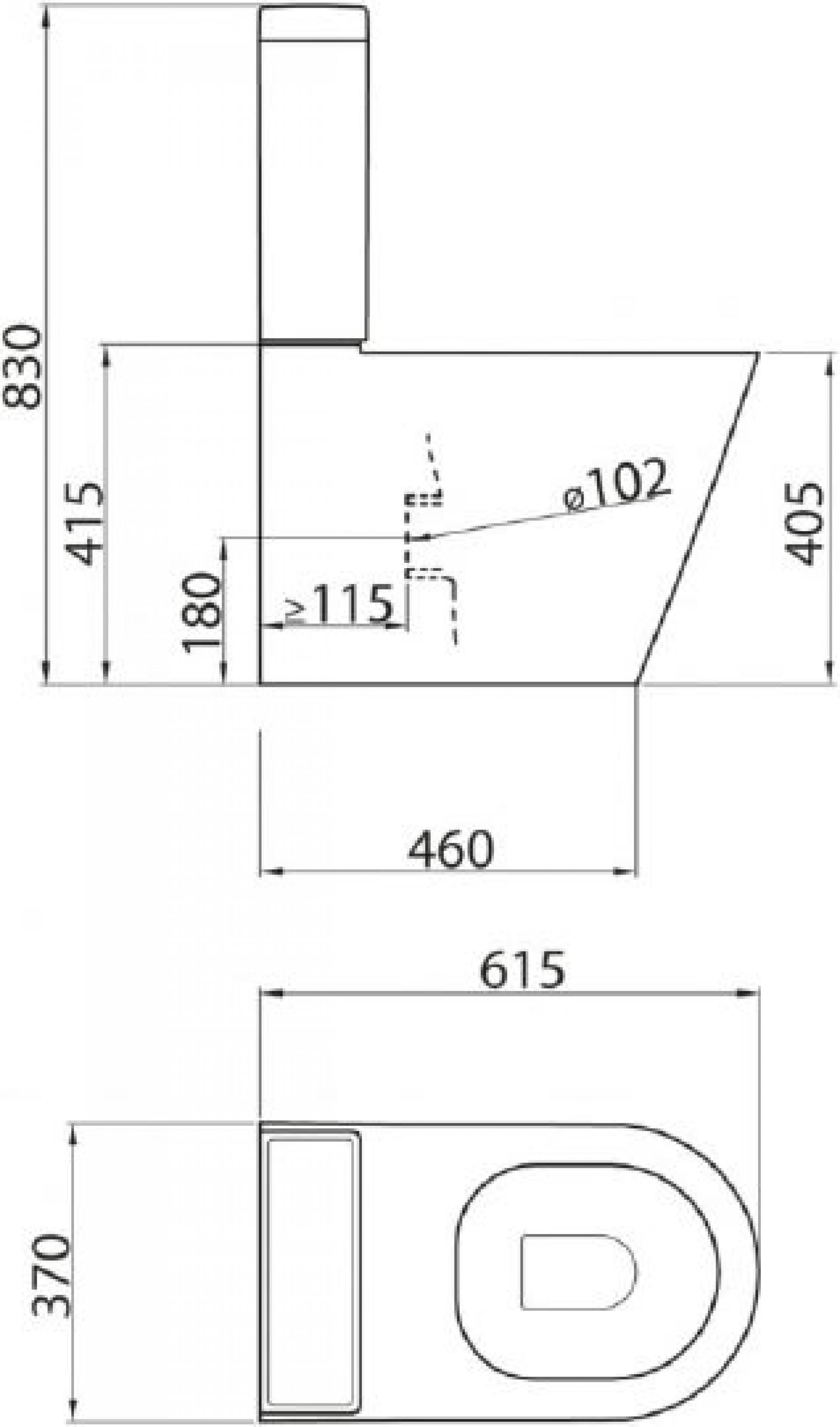 Унитаз-компакт BelBagno Flay-r BB007CPR с бачком BB006T