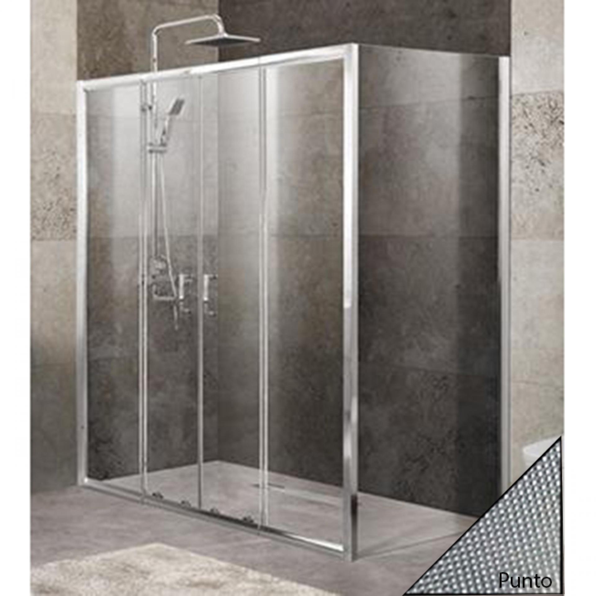 Душевой уголок BelBagno UNIQUE-AH-21-170/200-90-P-Cr стекло punto