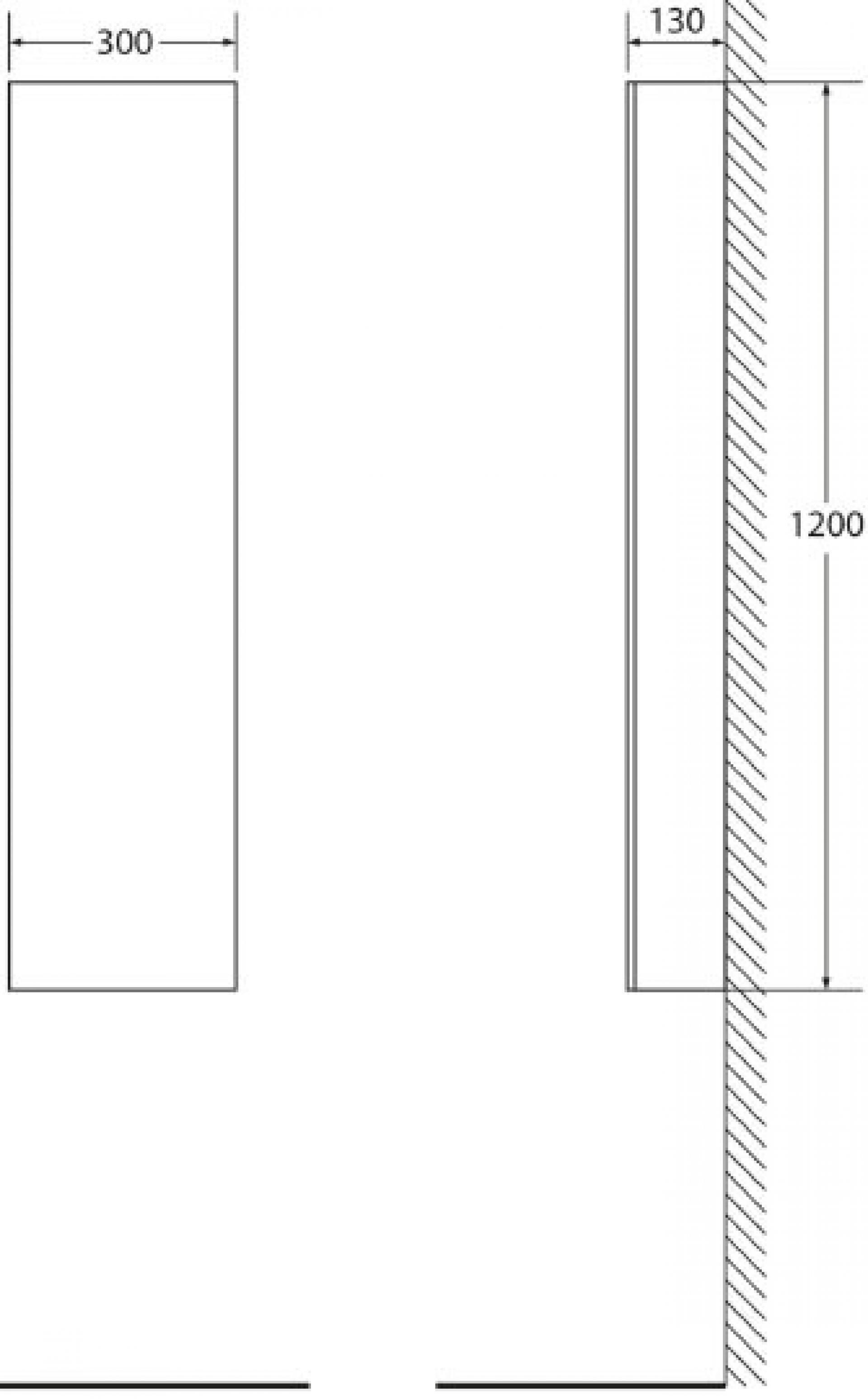 Шкаф-пенал BelBagno BB300CRS