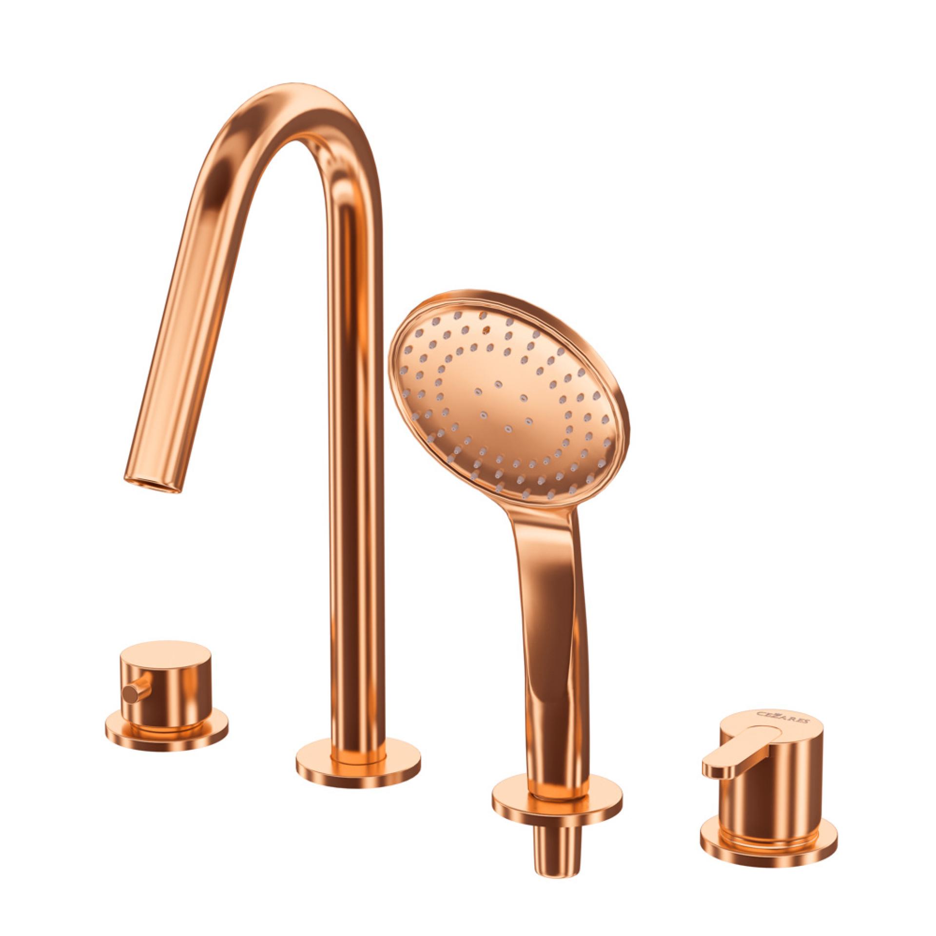 Смеситель на борт ванны Cezares Leaf LEAF-BVDM4-SS sunset