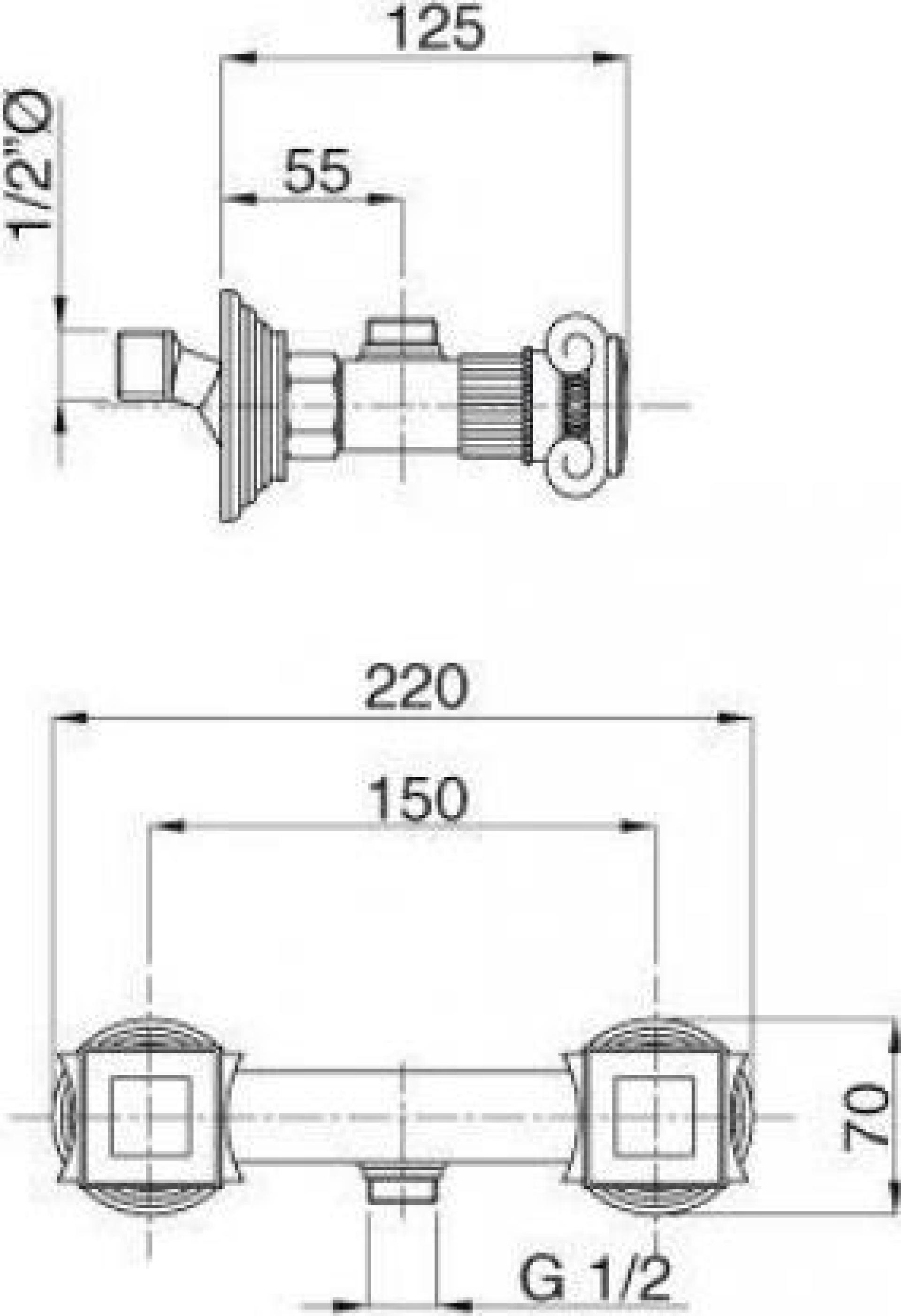 Смеситель для душа Cezares APHRODITE-DS-03/24-Sw, золото