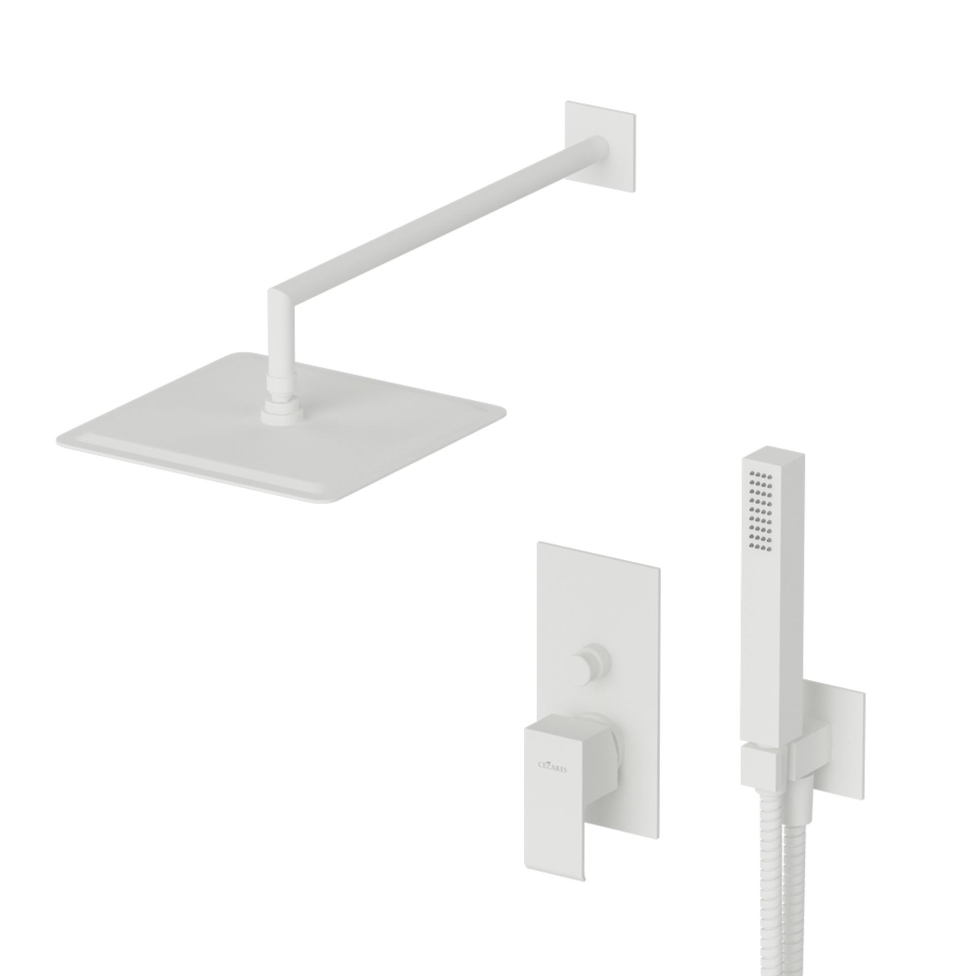 Душевая система Cezares Porta PORTA-DSIPQ-25-BIO белый матовый