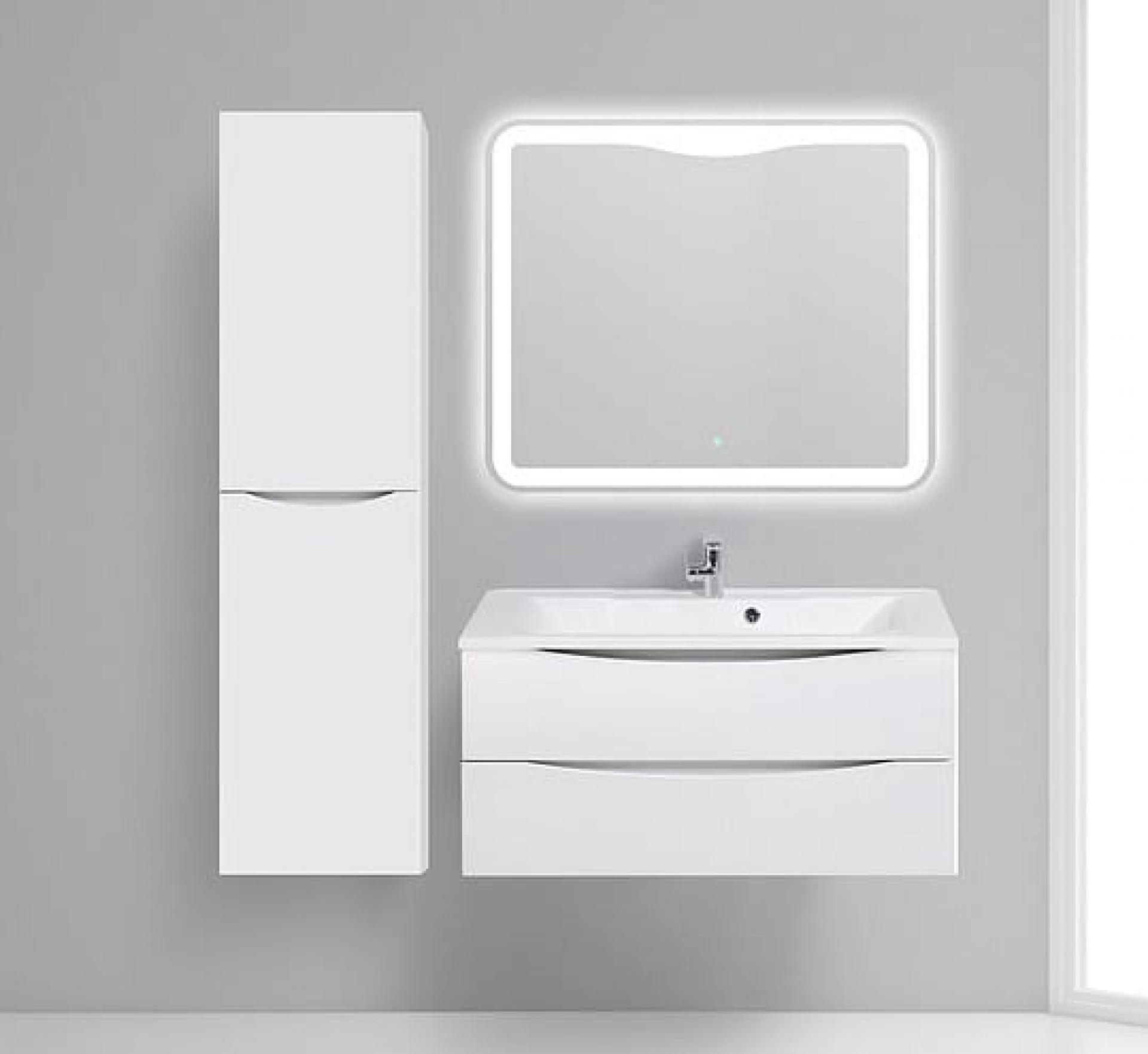 Тумба для комплекта BelBagno MARINO-1000-2C-SO-BL-P bianco lucido