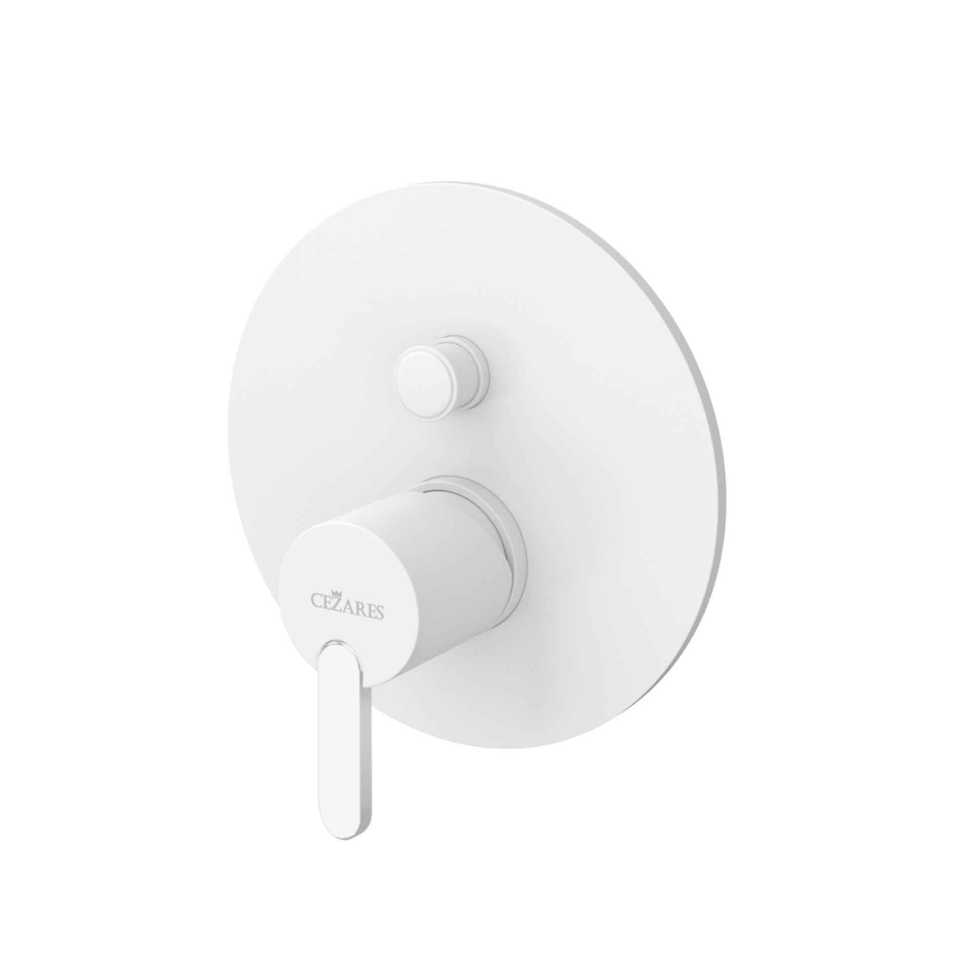 Смеситель для душа Cezares Leaf LEAF-VDIM-BIO белый матовый