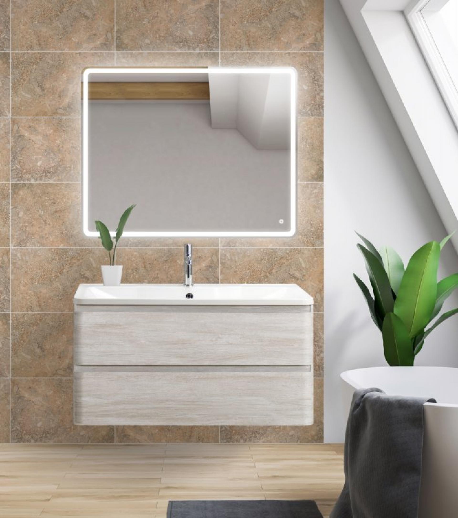 Тумба для комплекта BelBagno ALBANO-1000-2C-SO-RVB rovere vintage bianco