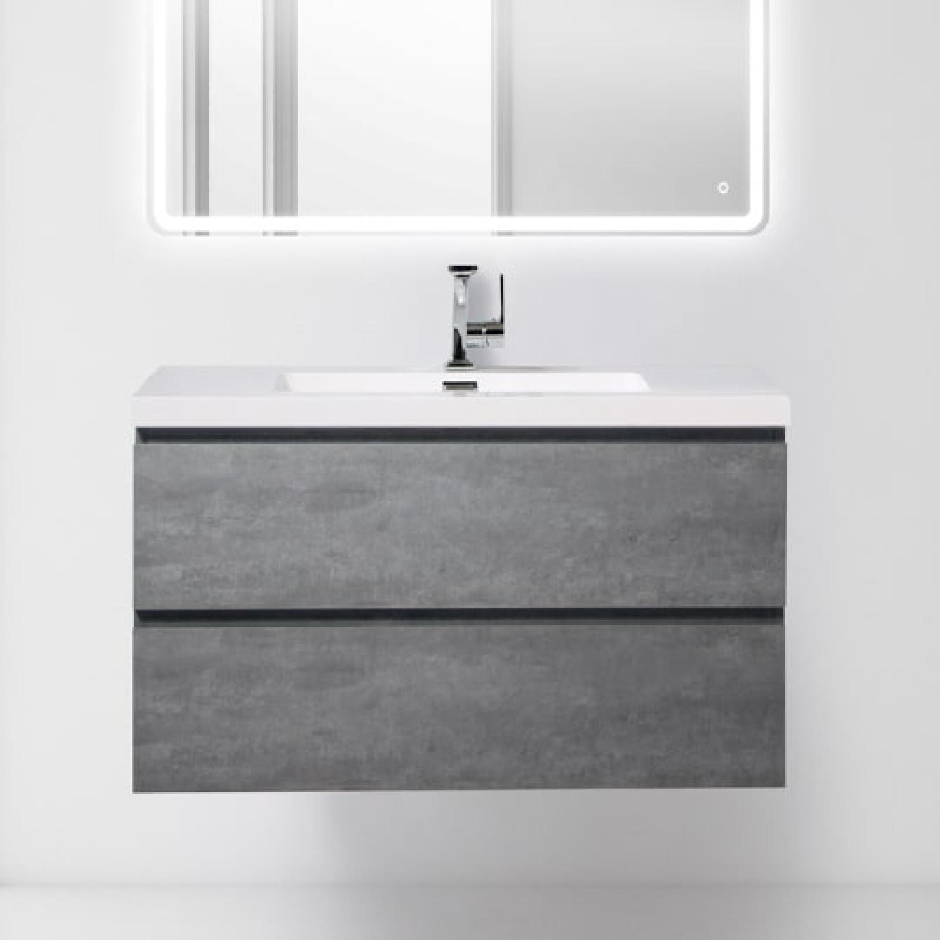 Тумба для комплекта BelBagno LUCE-1000-2C-SO-SCM stucco cemento