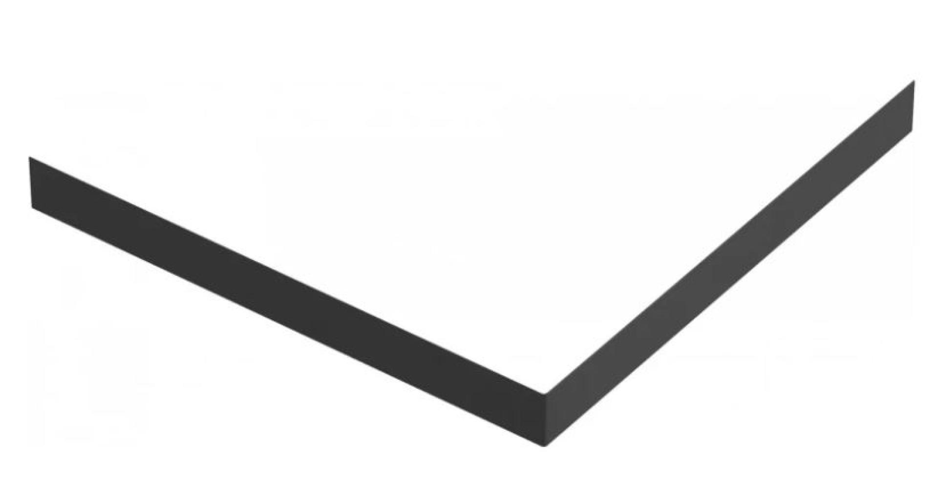 Экран для поддона Cezares TRAY-AS-R-90-100-SCR-NERO черный матовый