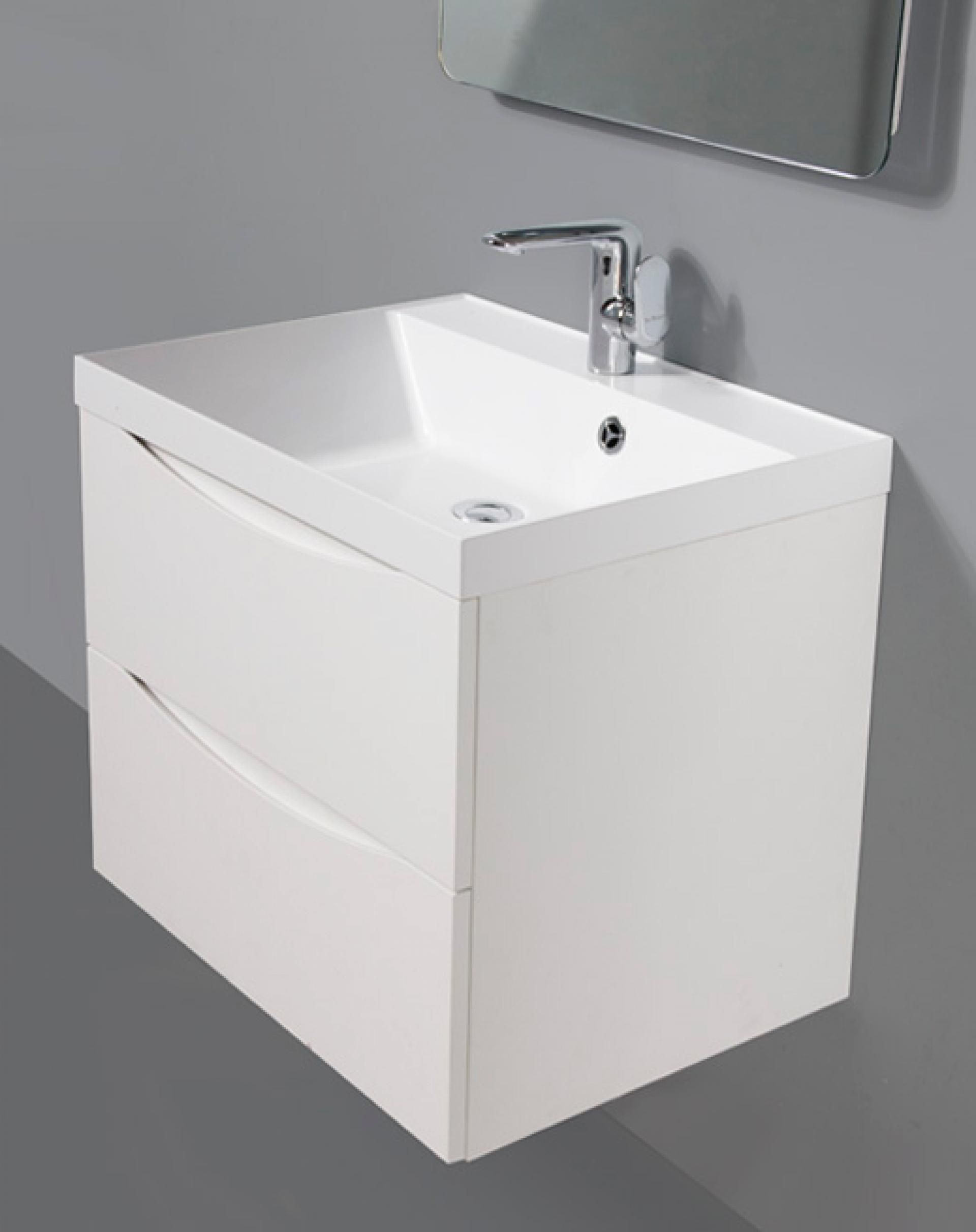 Тумба с раковиной BelBagno Marino 60 bianco lucido