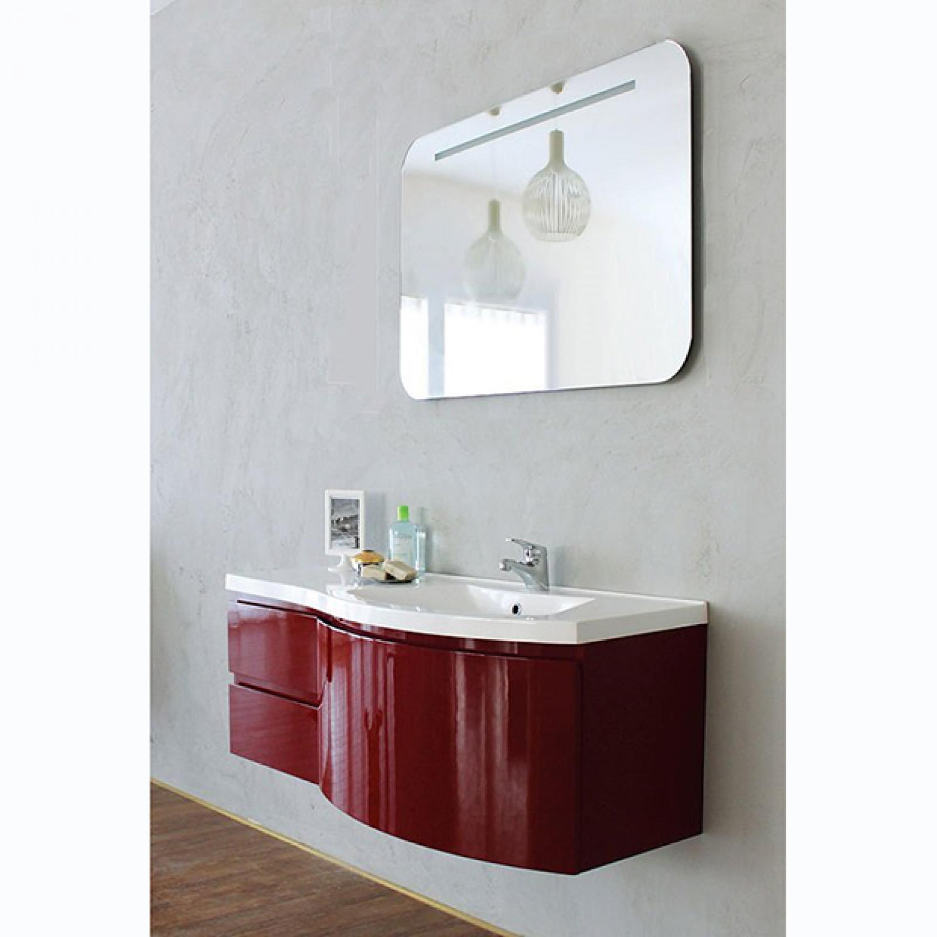 Тумба для комплекта BelBagno PROSPERO-1200-3C-SO-RB-RIGHT rosso brilliante