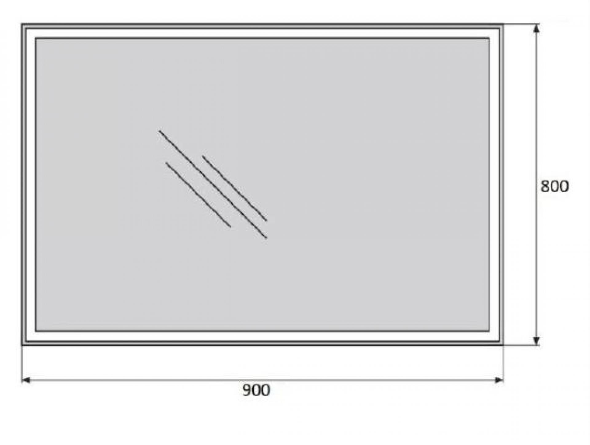 Зеркало BelBagno SPC-GRT-900-800-LED-BTN