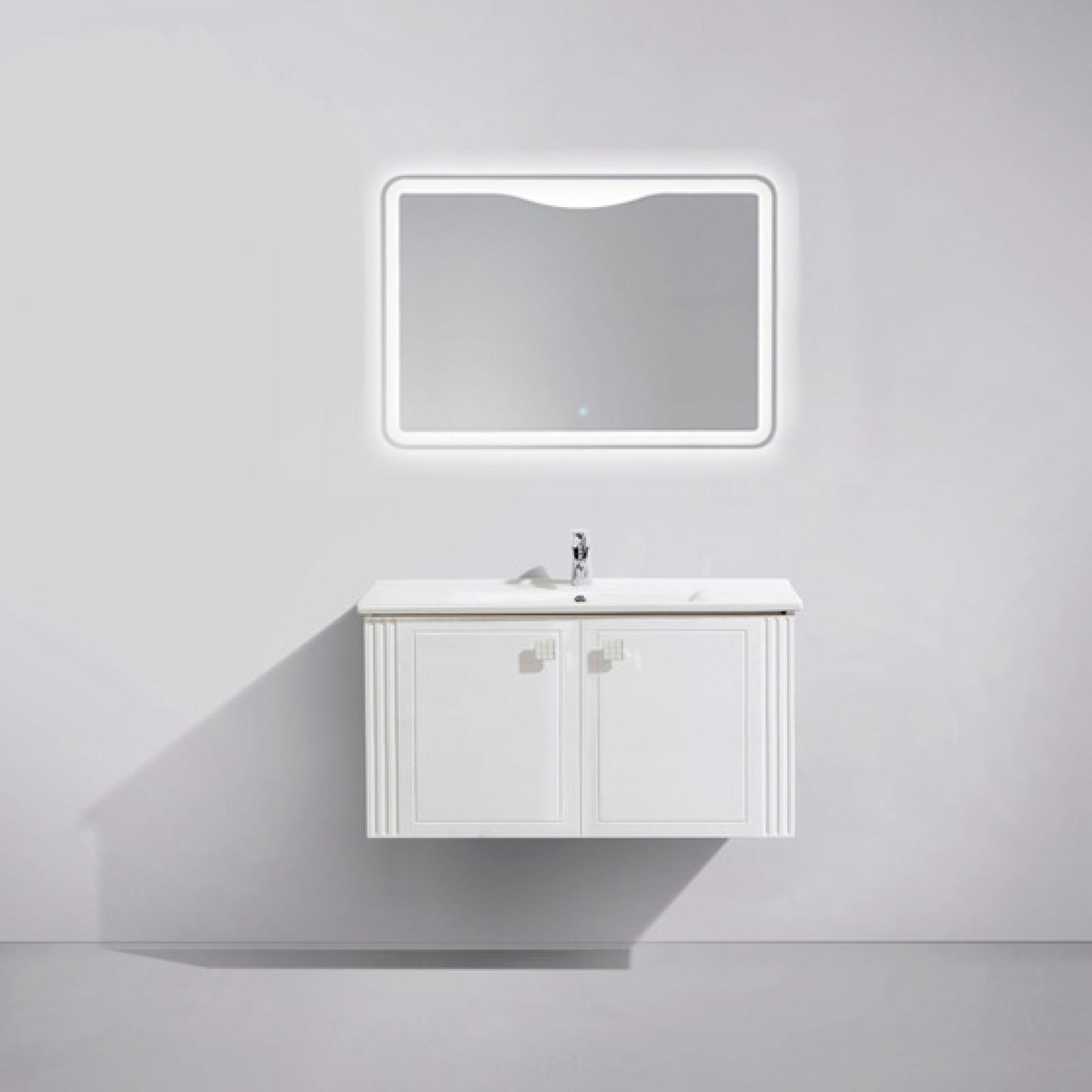 Тумба с раковиной BelBagno Atria 100 bianco lucido