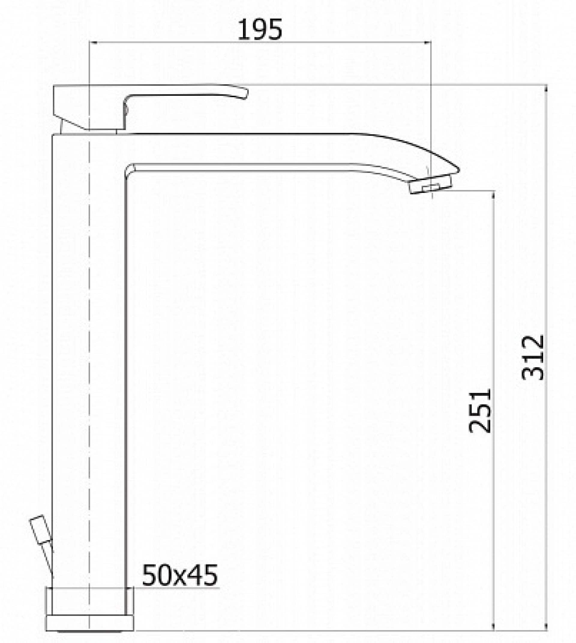 Комплект раковина San More Milonia SMS971902 + смеситель Cezares Livello LIVELLO-LSM1-A-01-W0