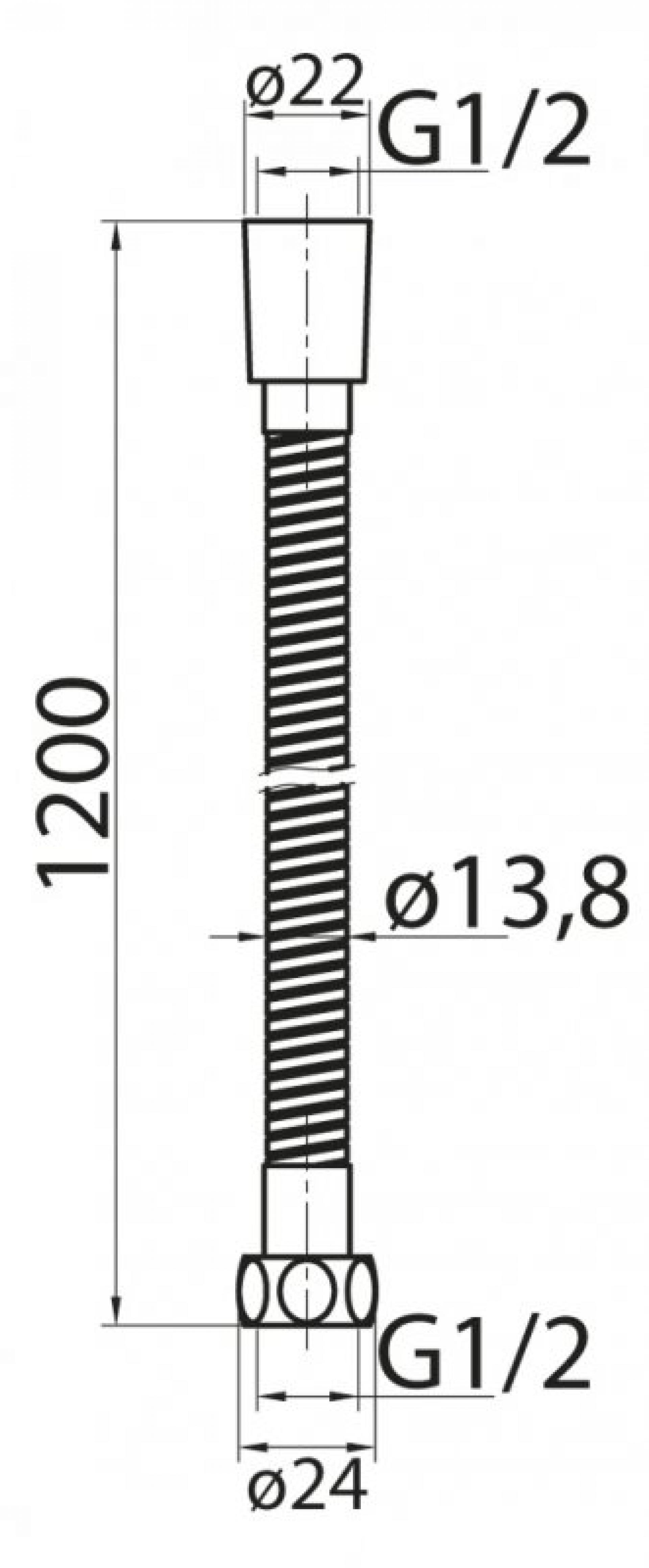 Душевой шланг Cezares CZR-FMDC2-120-02, бронза