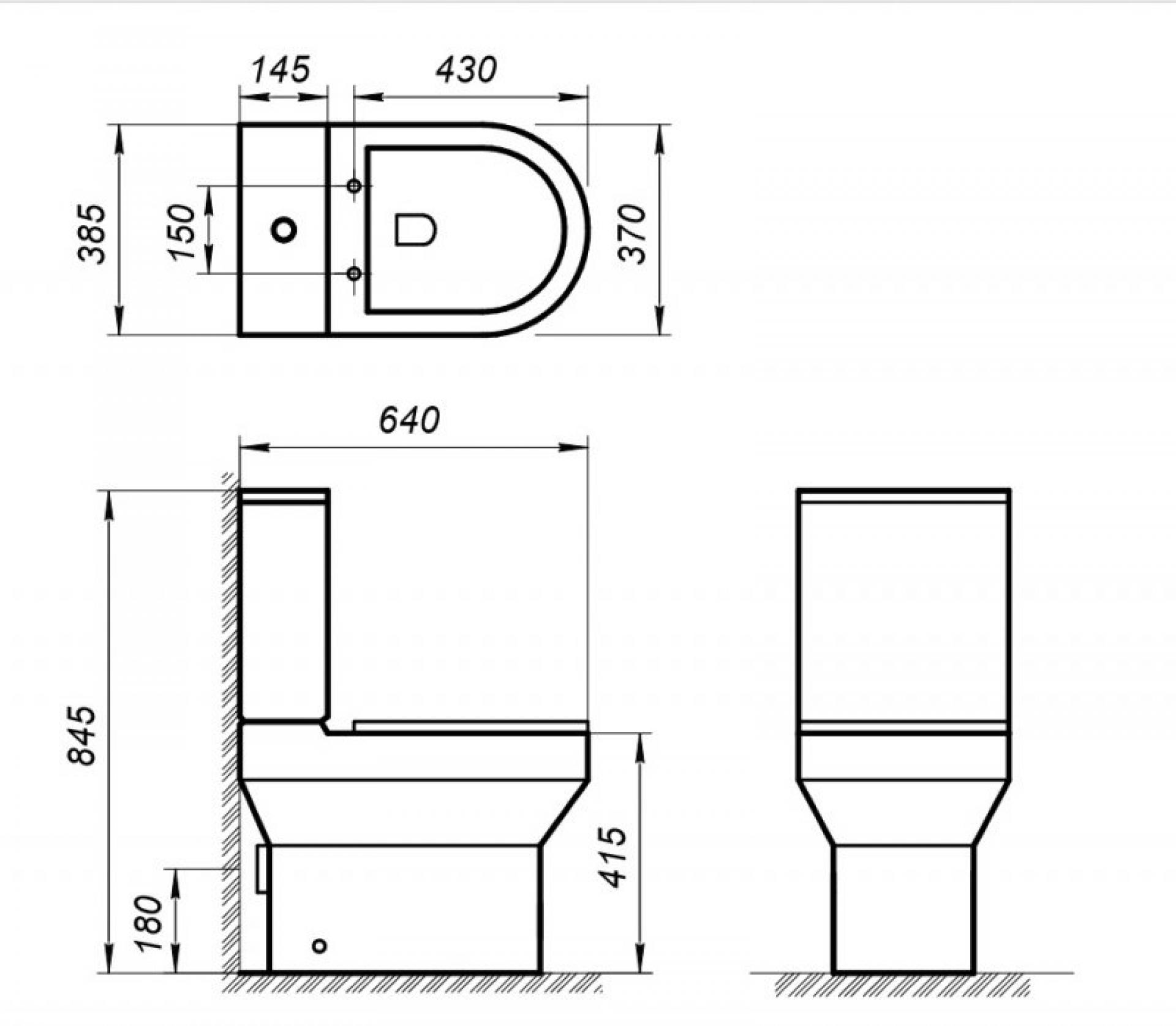 Чаша для унитаза-компакта BelBagno Norma BB339CPR безободковая