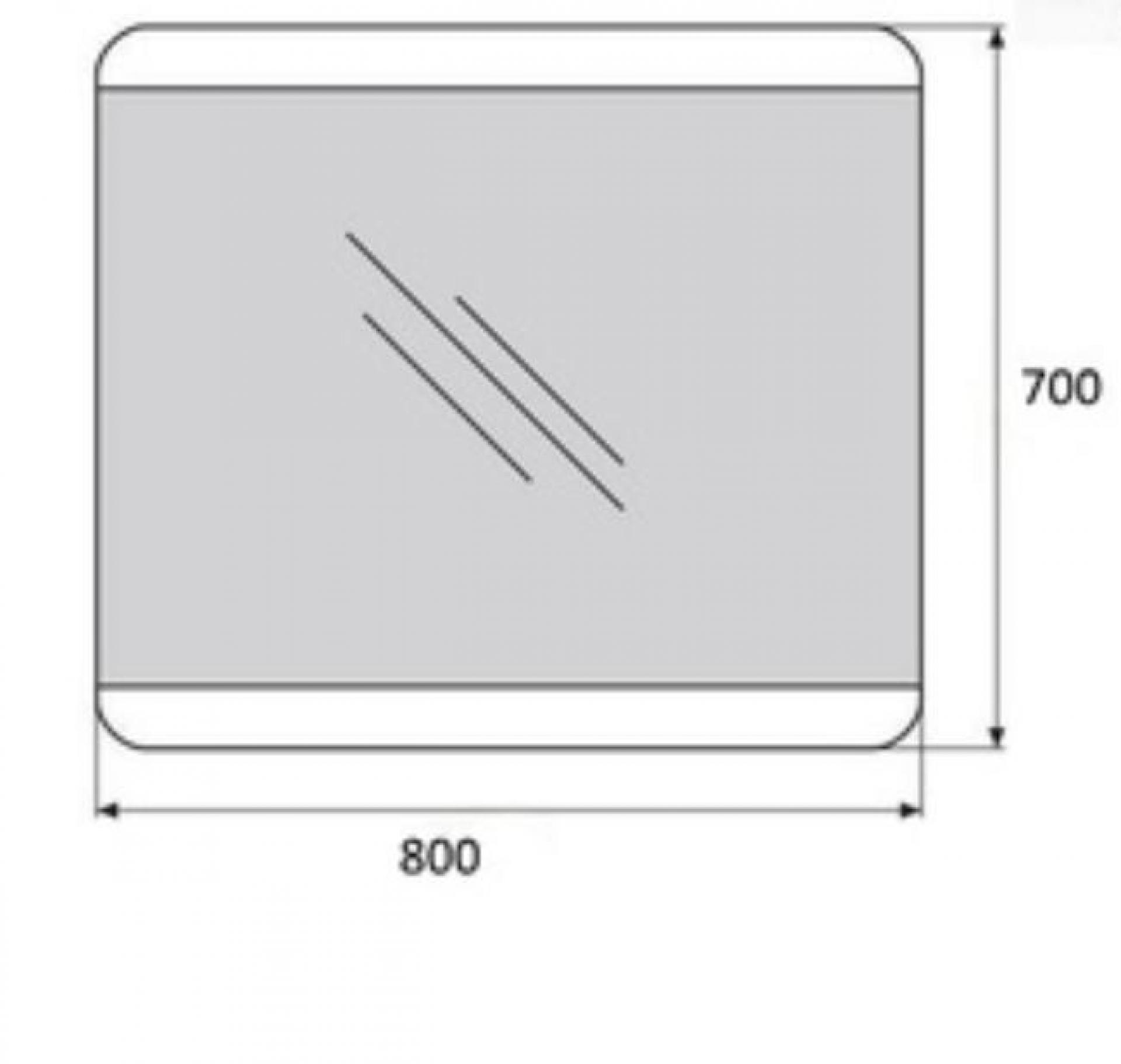 Зеркало BelBagno SPC-CEZ-800-700-LED-BTN