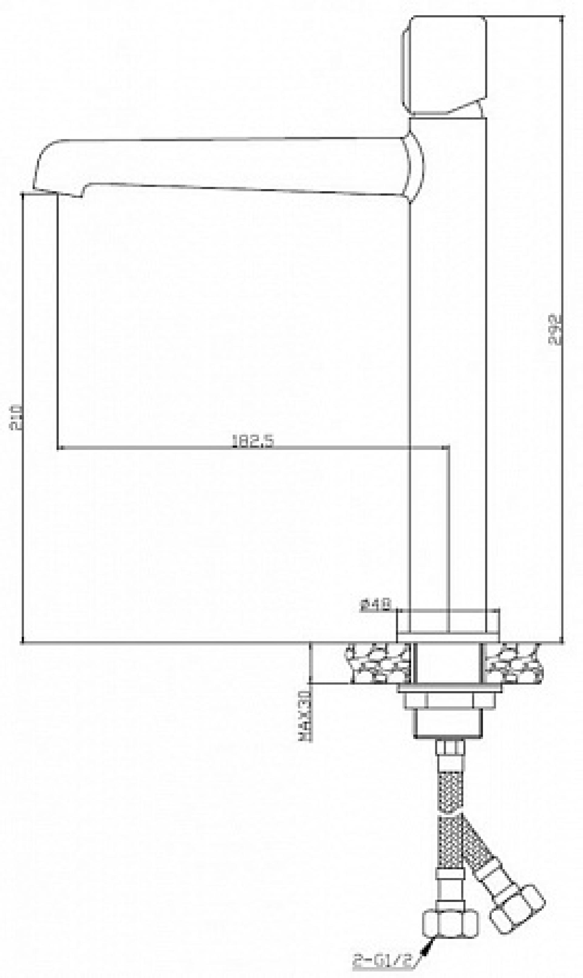 Комплект раковина San More Milonia SMS971902 + смеситель BelBagno Uno UNO-LMC-CRM