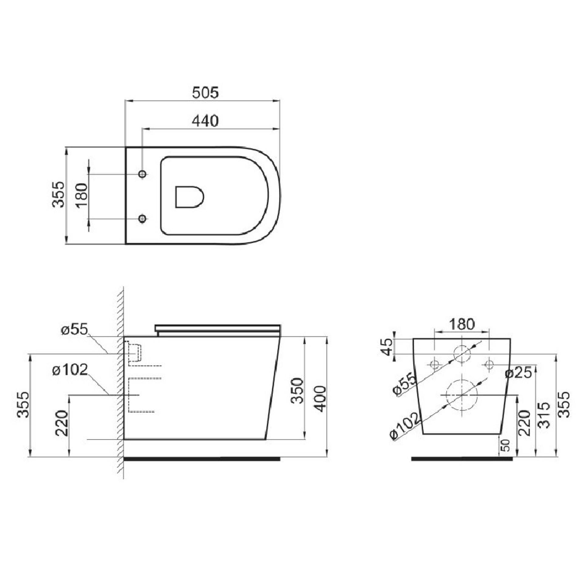 Унитаз подвесной BelBagno Veneto BB132CH