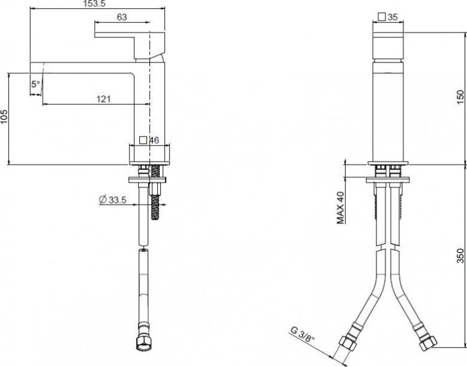 Смеситель для раковины Cezares UNIKA-LSM1-BIO-W0, белый