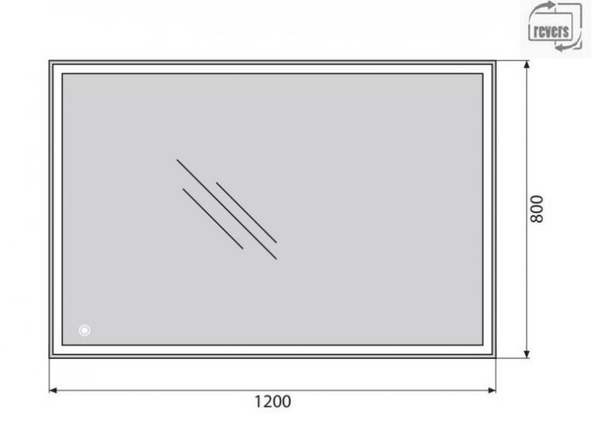 Зеркало BelBagno SPC-GRT-1200-800-LED-TCH