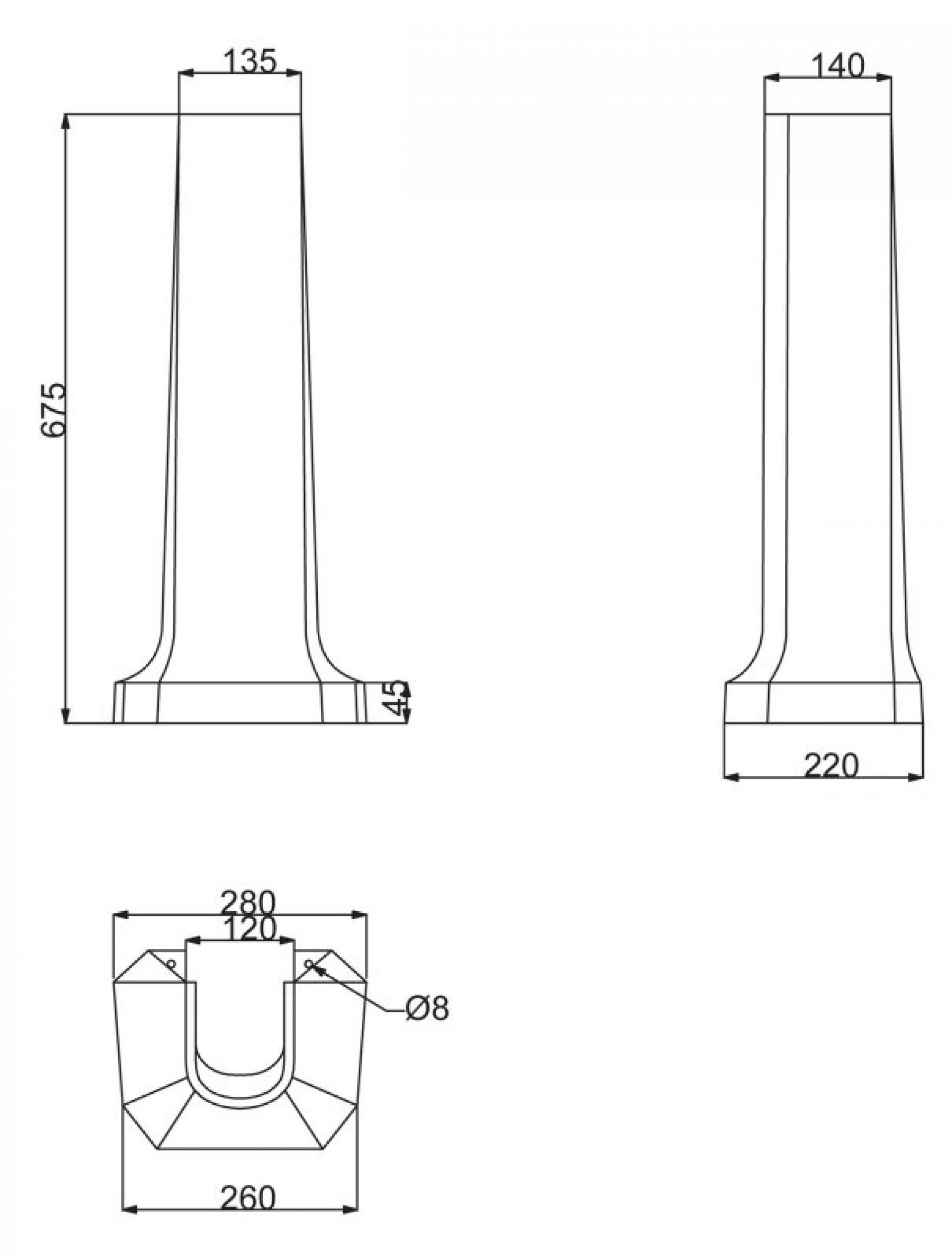 Пьедестал BelBagno Trevi BB135P