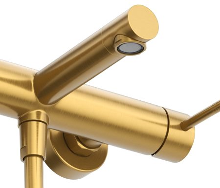 Смеситель для ванны с душем Cezares Relax RELAX-VD-BORO брашированное золото