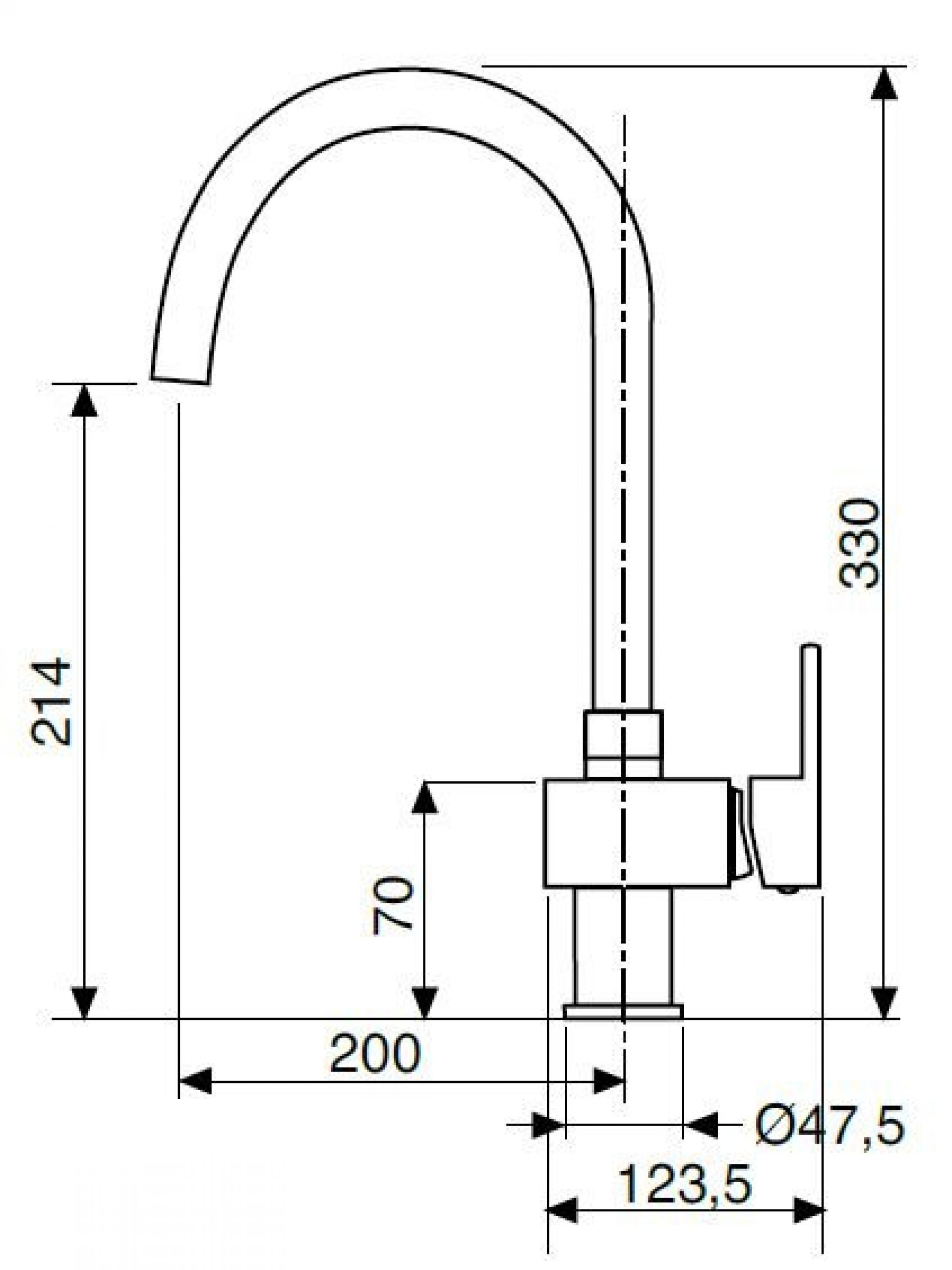 Смеситель для раковины Cezares UNIKA-LSM2-NOP-W0, черный