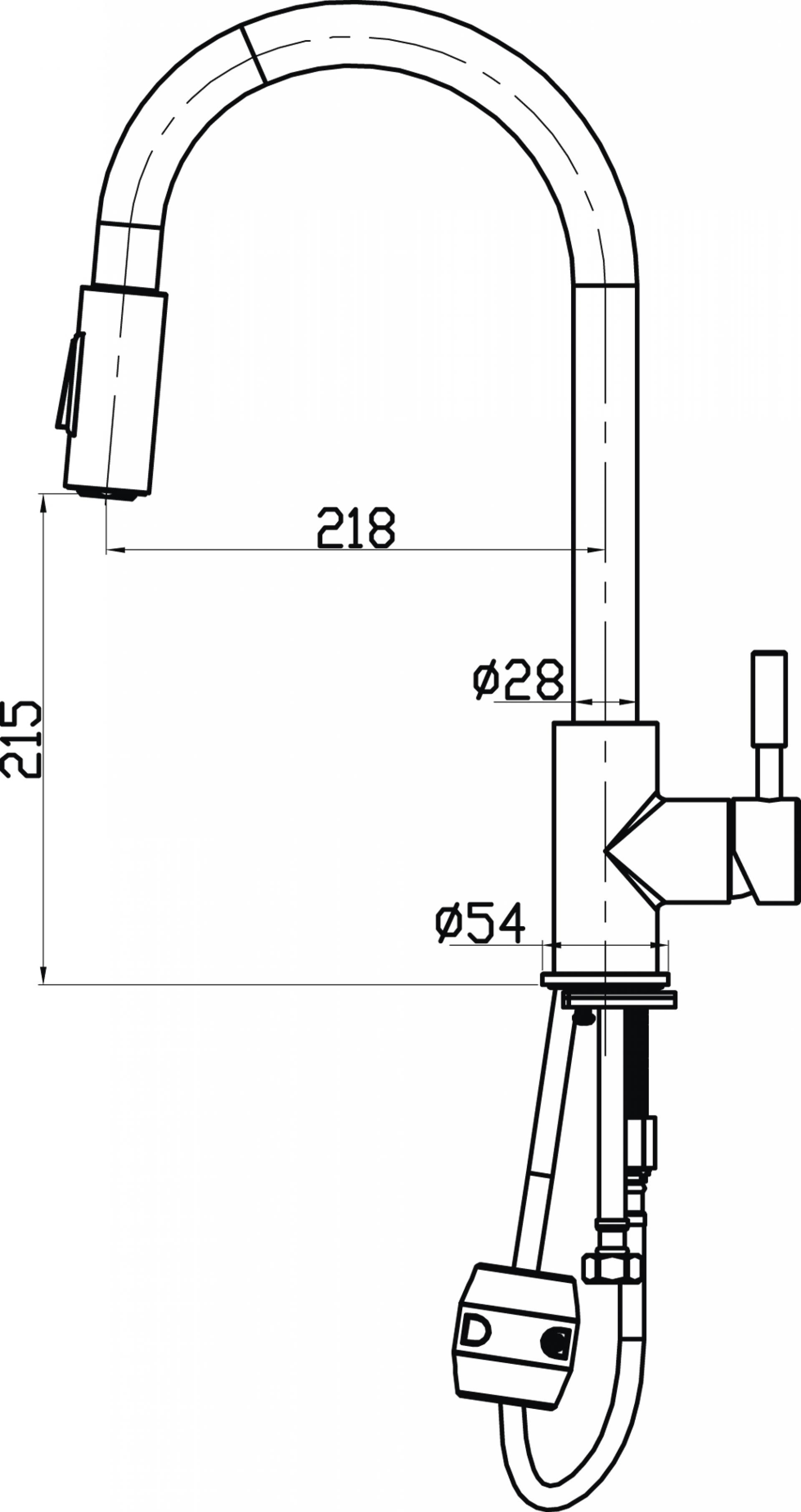 Смеситель BelBagno Nova BB LAM31A IN для кухонной мойки