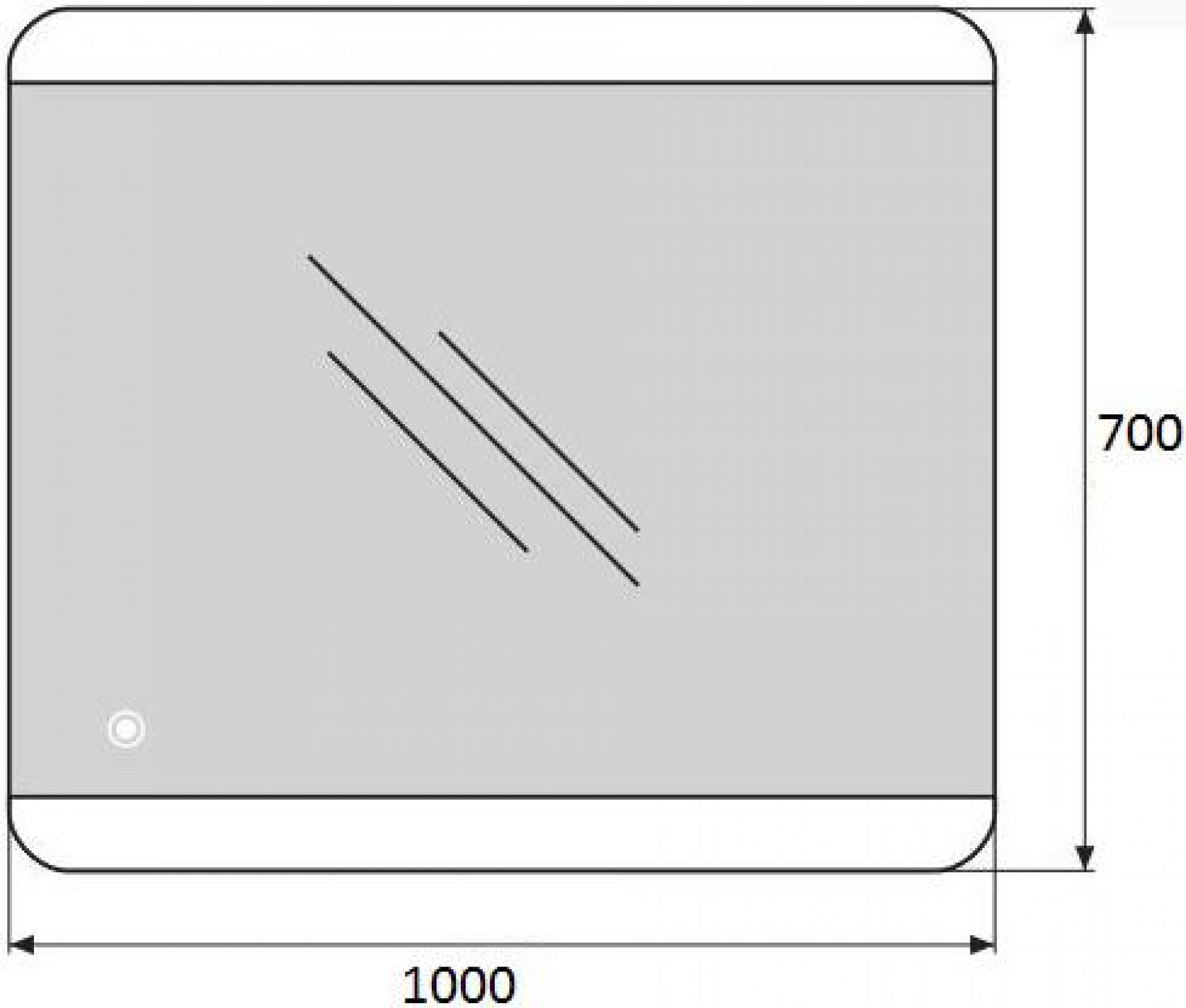 Зеркало BelBagno SPC-CEZ-1000-700-LED-TCH