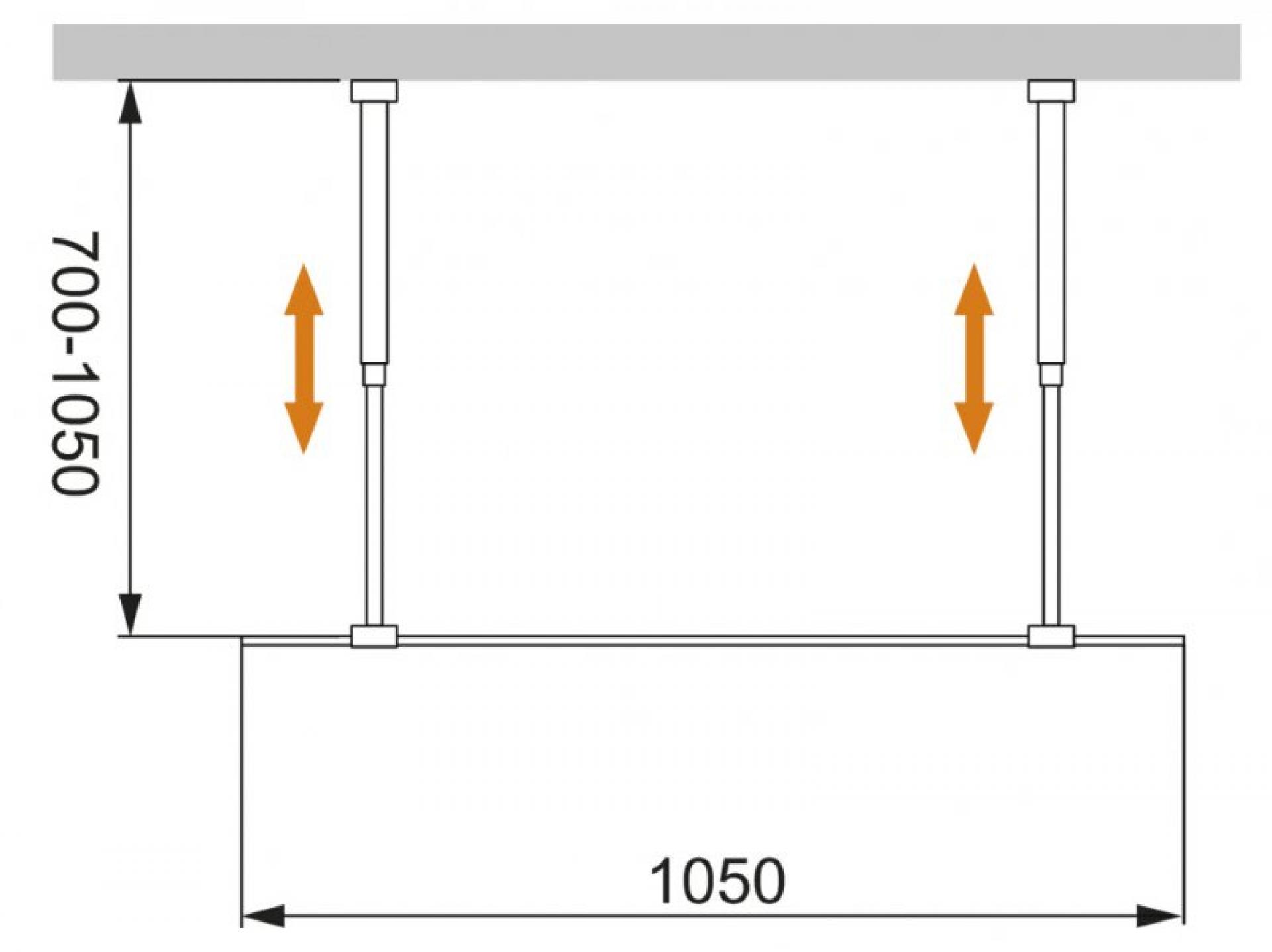 Душевая перегородка Cezares LIBERTA-L-2-105-C-Cr 105 см. прозрачное