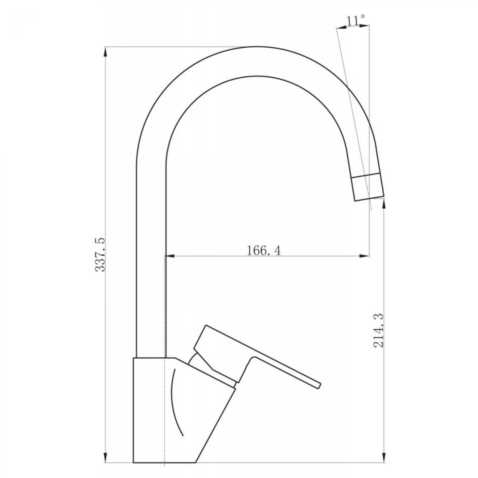 Смеситель для кухни BelBagno Loyd LOY-LAM-CRM, хром