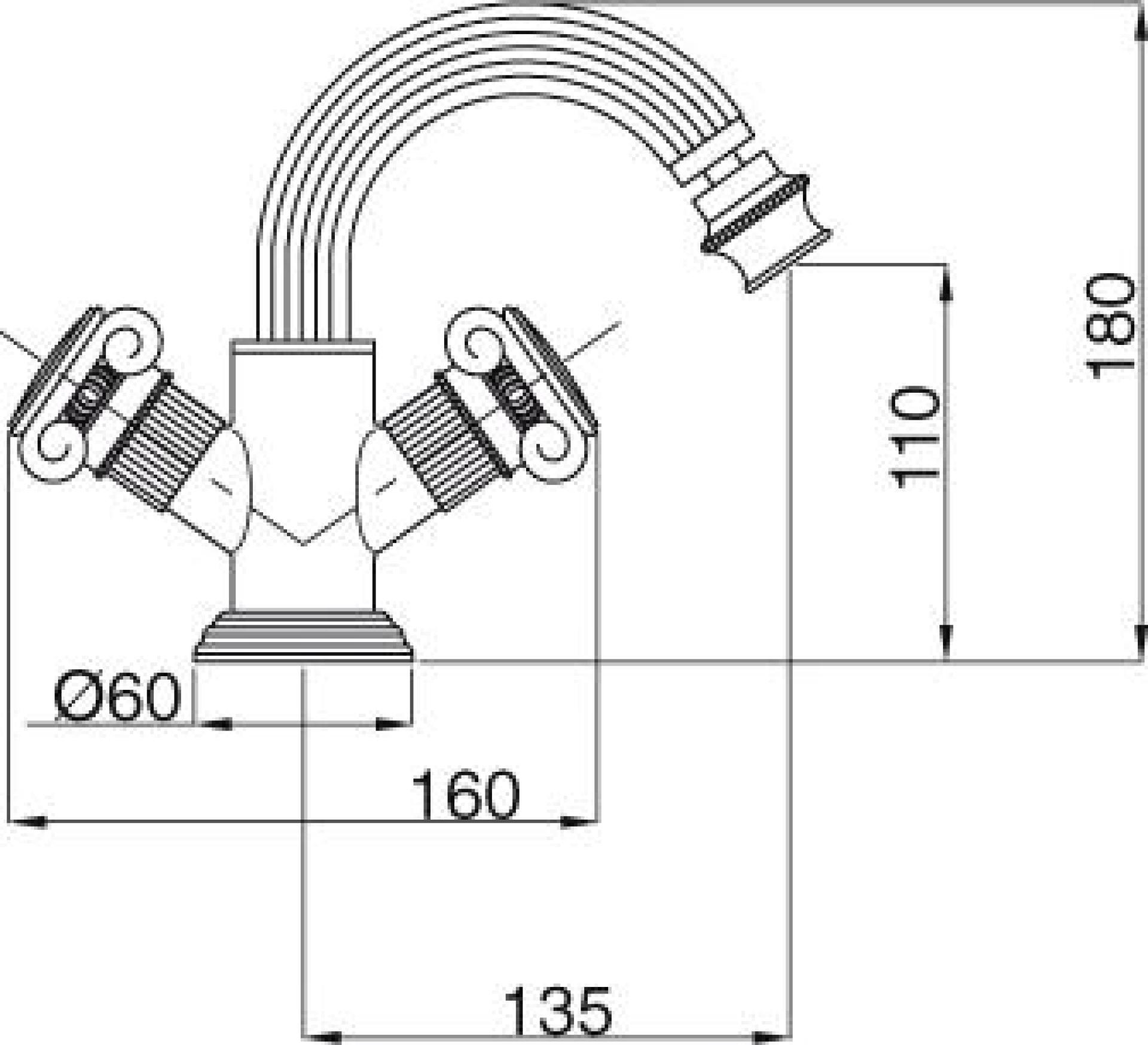 Смеситель Cezares Olimp BS2 03/24 O для биде