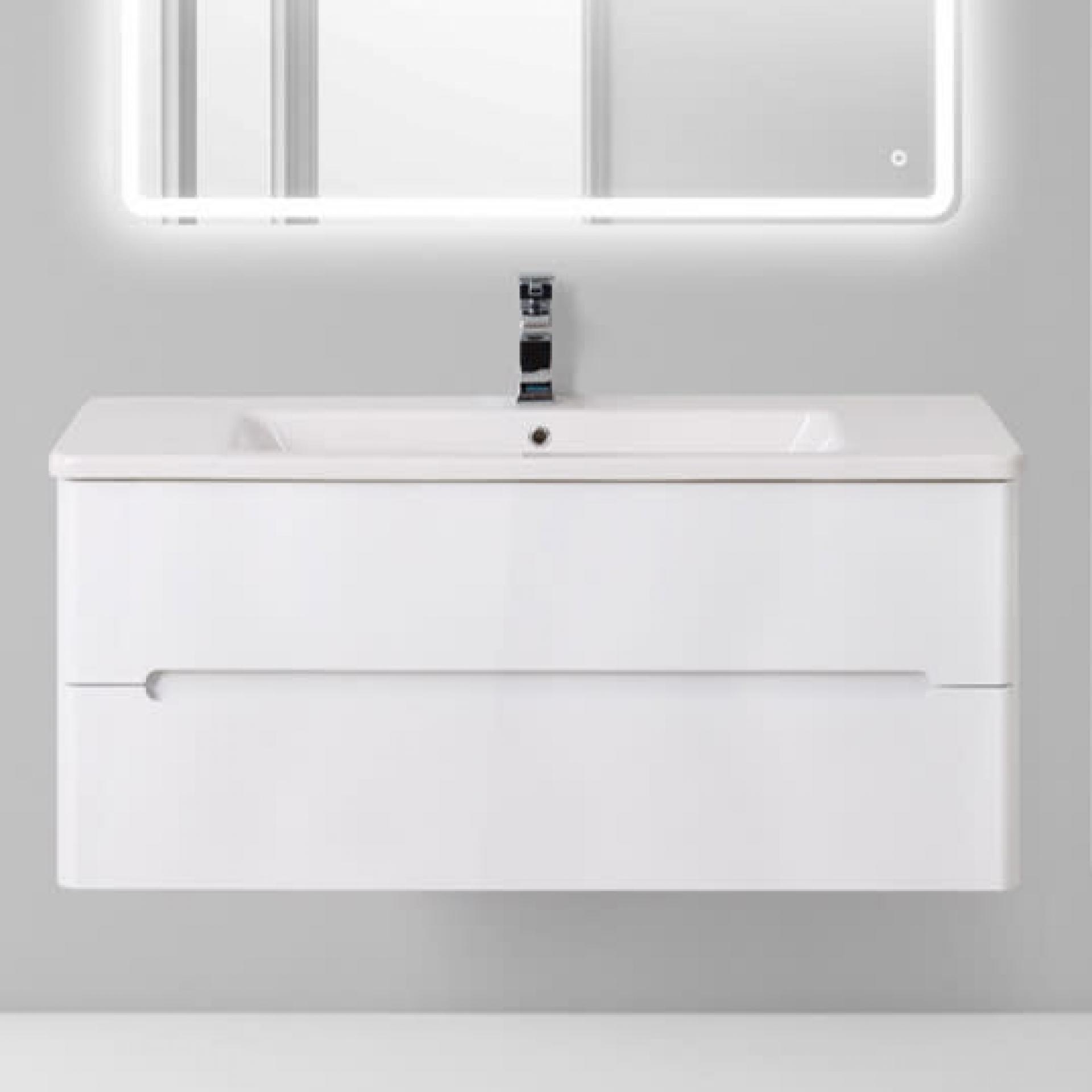 Тумба для комплекта BelBagno LUXURY-1050-2C-SO-BL-P bianco lucido