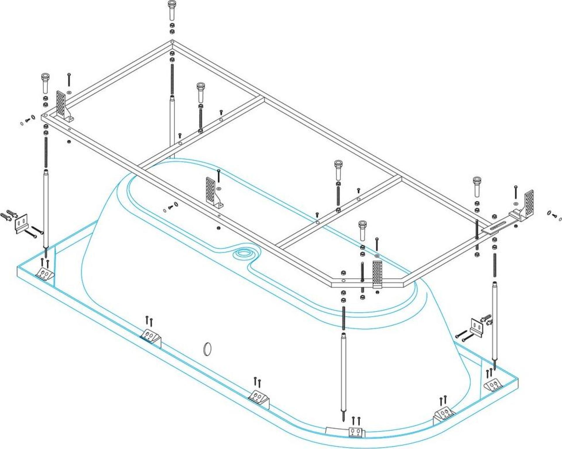 Металлический каркас Cezares Metauro Corner-MF