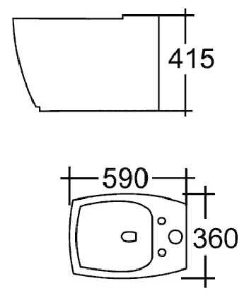 Биде напольное Cezares Flamingo
