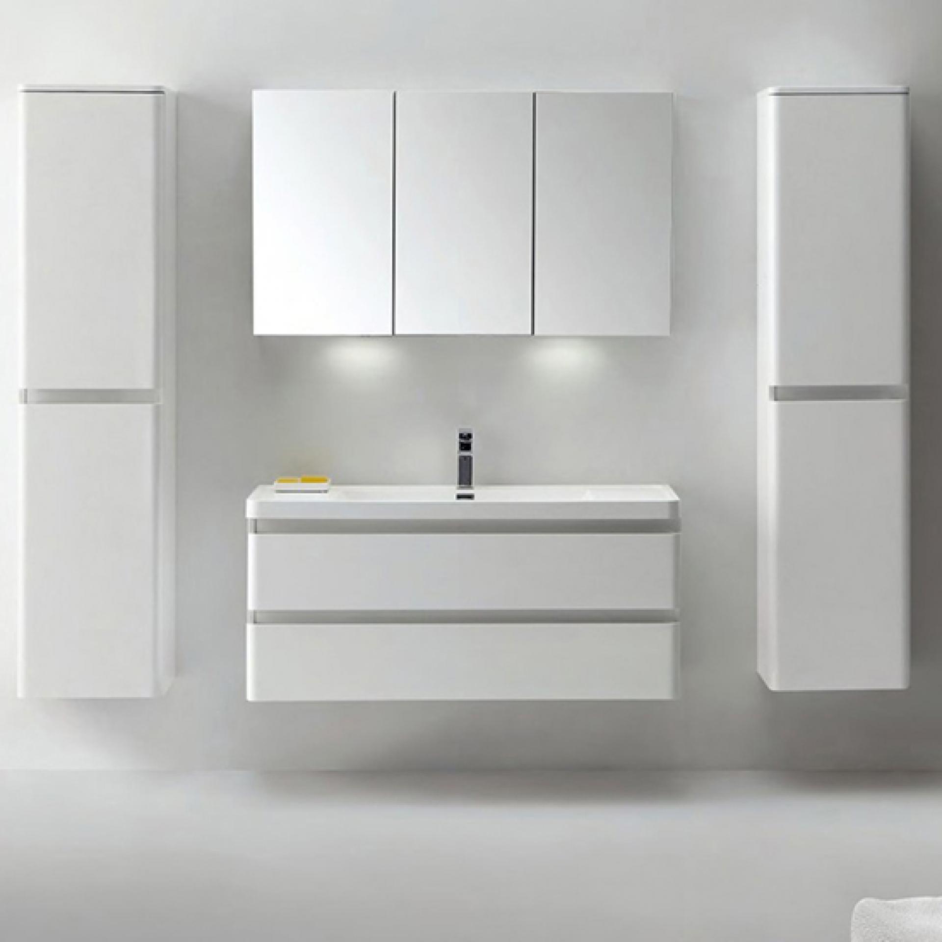 Тумба для комплекта BelBagno ENERGIA-N-1200-2C-SO-BL bianco lucido