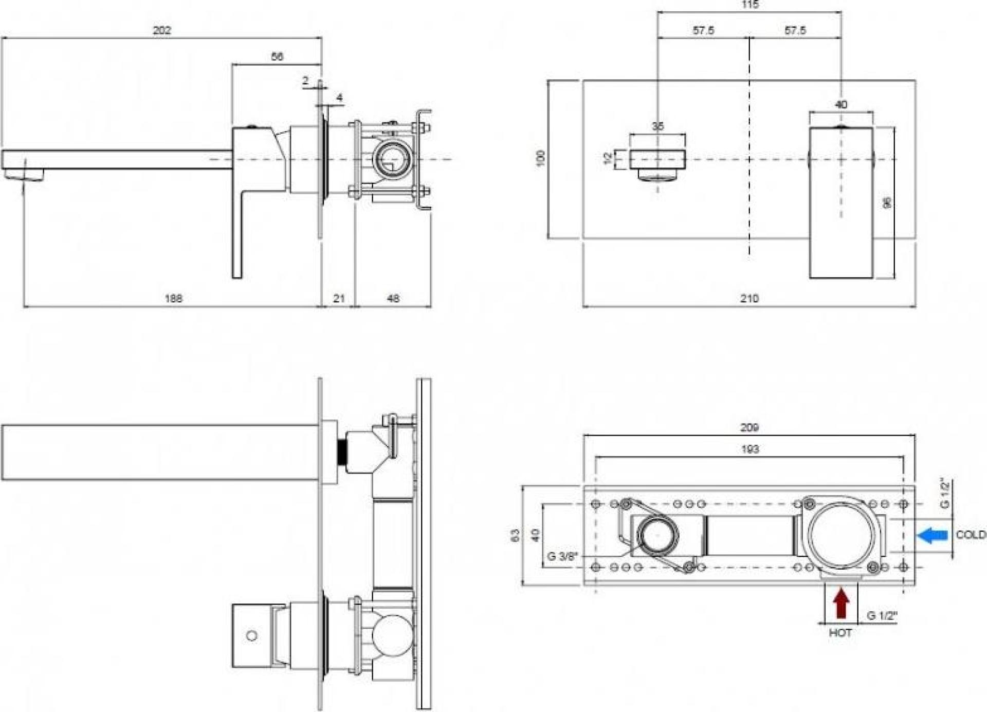 Смеситель для раковины Cezares UNIKA-BLI1-BIO, белый