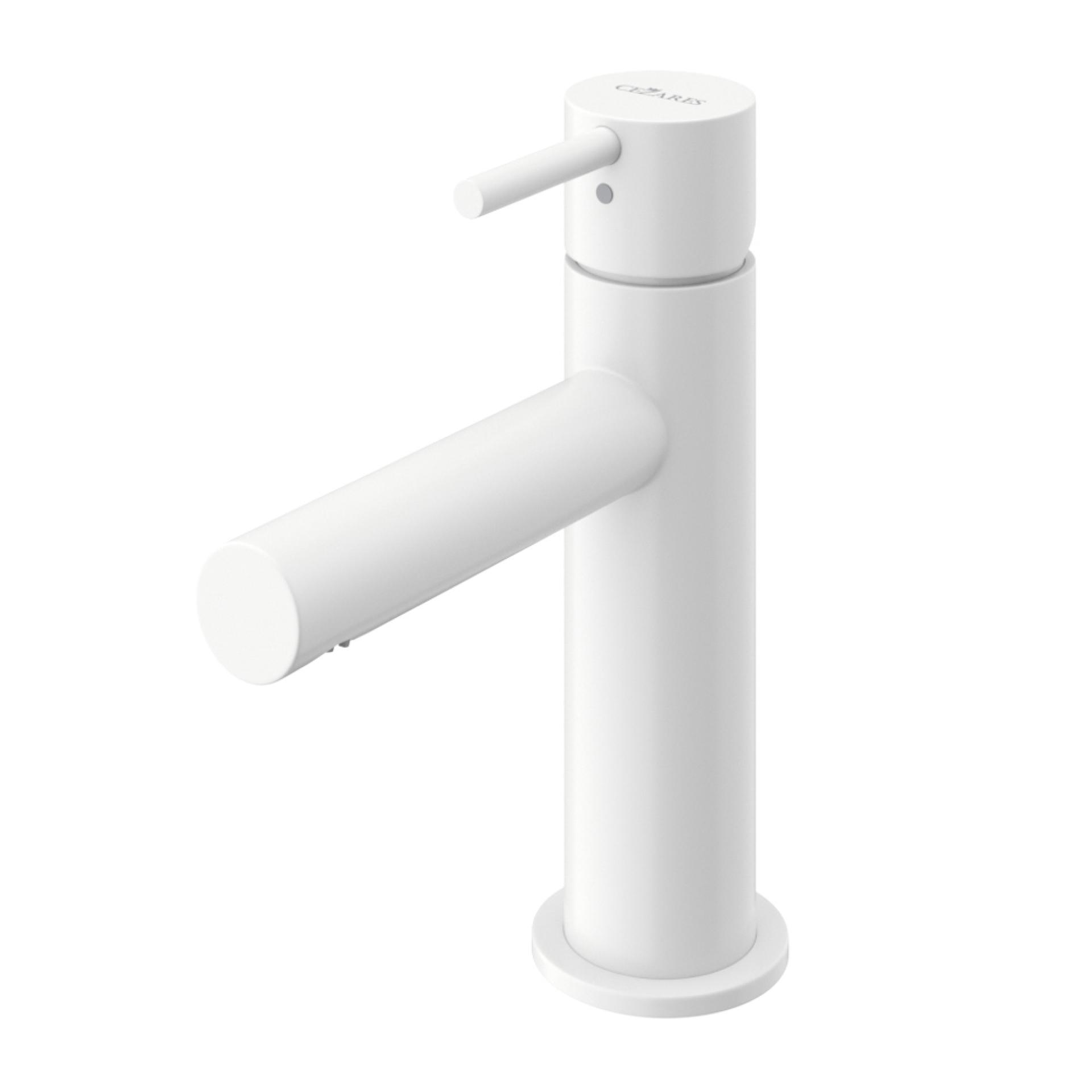 Смеситель для раковины Cezares Leaf LEAF-LSM1-L-BIO белый матовый