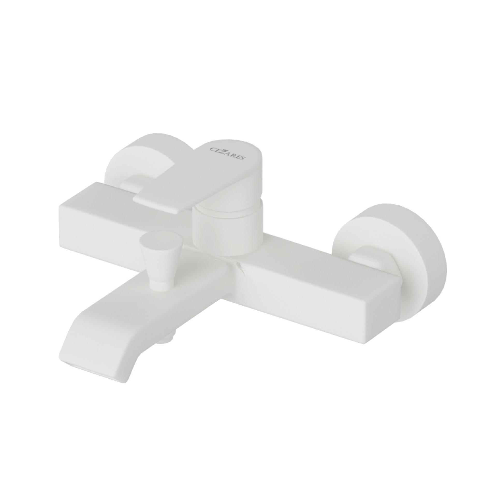 Смеситель для ванны с душем Cezares Nautic NAUTIC-VM-BIO белый матовый