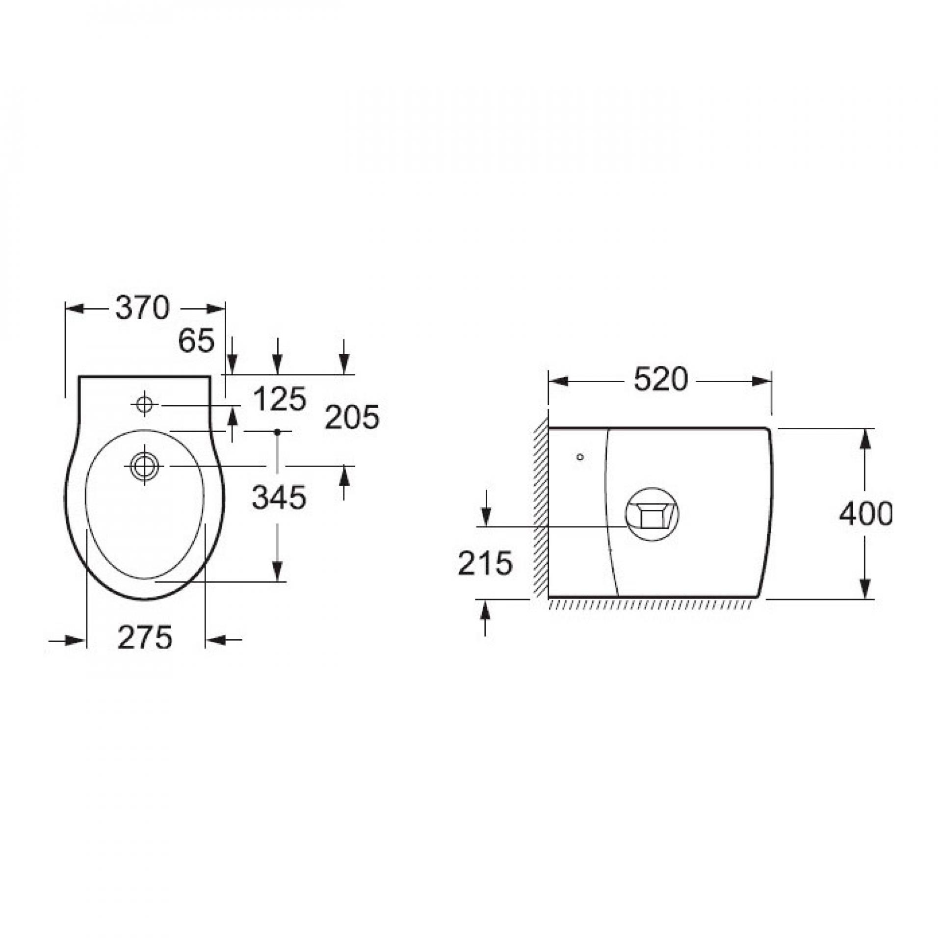 Напольное биде BelBagno Formica BB1030B