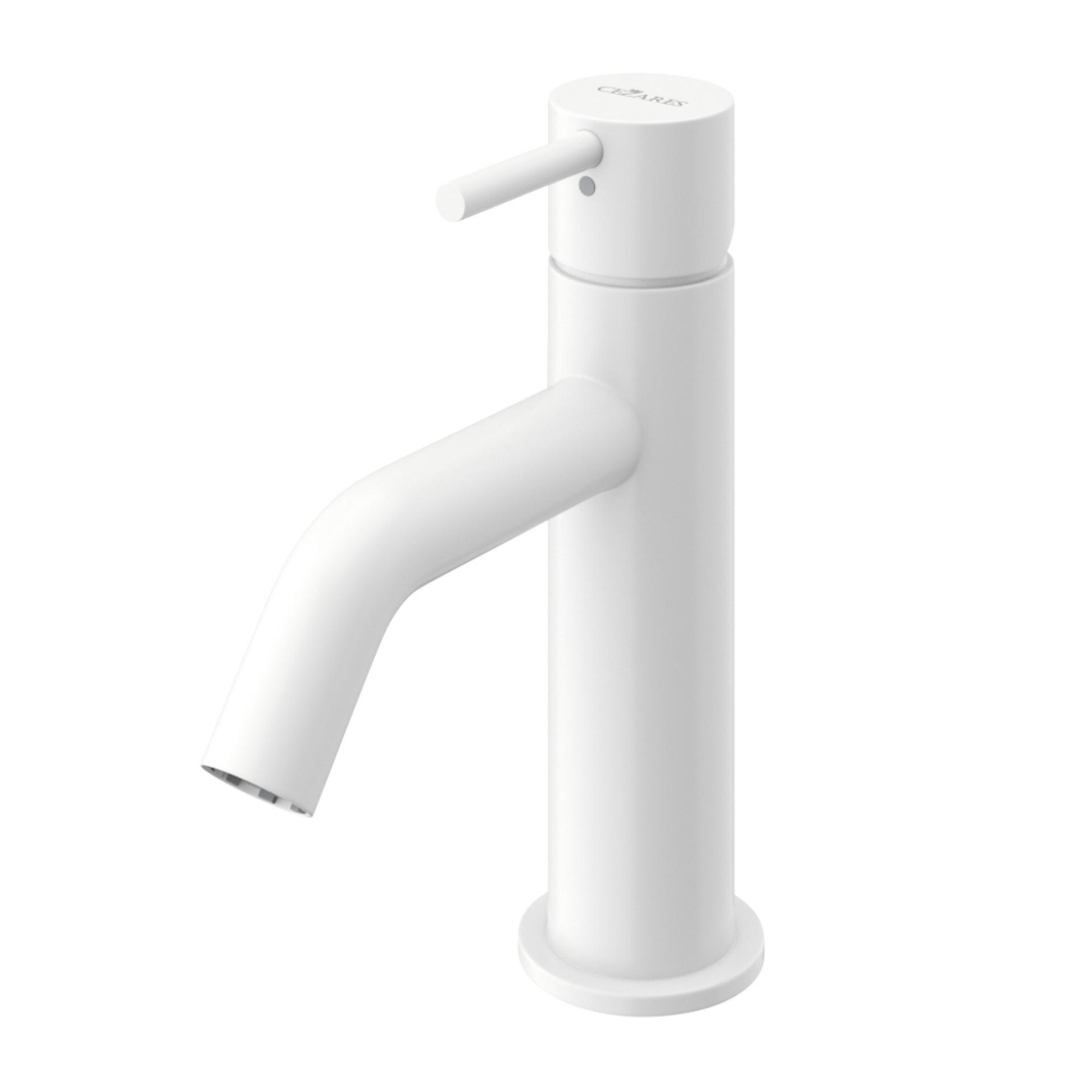 Смеситель для раковины Cezares Leaf LEAF-LSM2-L-BIO белый матовый