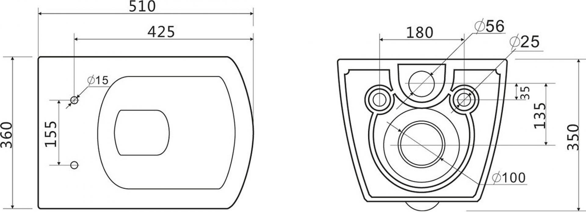 Унитаз подвесной BelBagno Carina BB514CHR безободковый