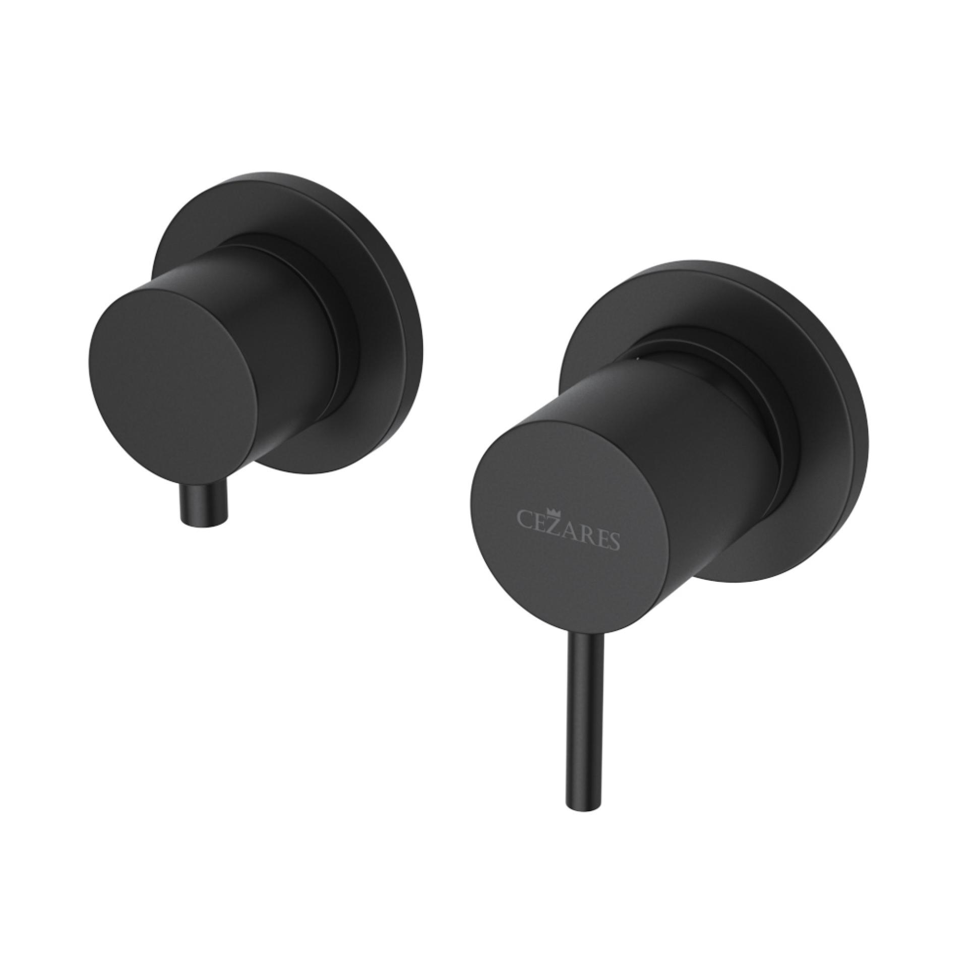 Смеситель для душа Cezares Leaf LEAF-VDIM3-L-NOP черный матовый