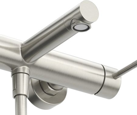 Смеситель для ванны с душем Cezares Relax RELAX-VD-IN сталь