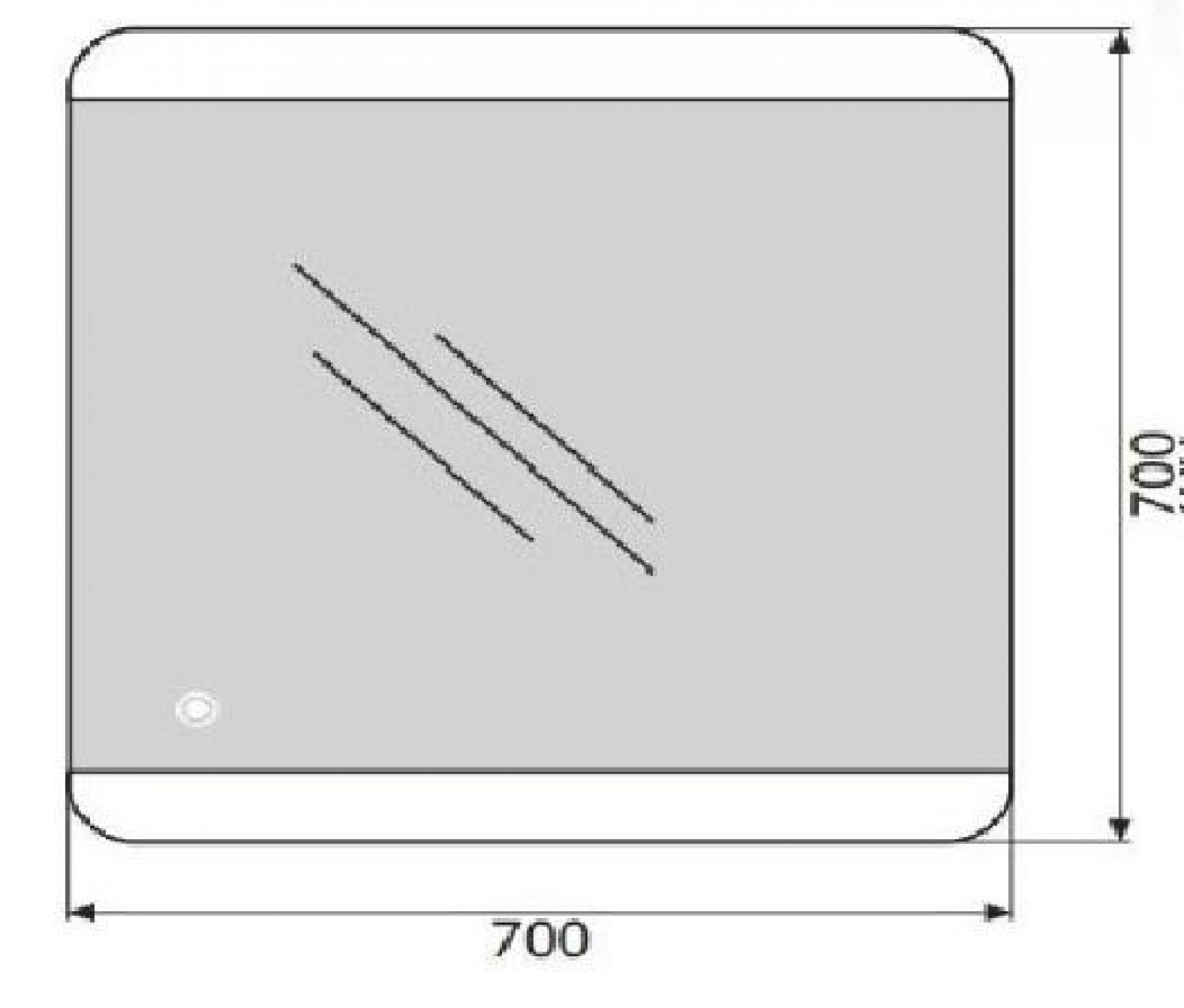 Зеркало BelBagno SPC-CEZ-800-700-LED-TCH