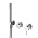 Смеситель для душа Cezares Leaf LEAF-DIM3-D-L-01 хром