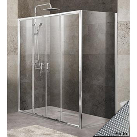 Душевой уголок BelBagno UNIQUE-AH-21-170/200-90-P-Cr стекло punto