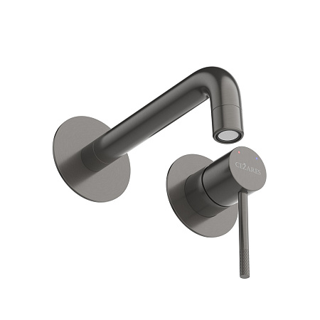 Смеситель для раковины Cezares Relax RELAX-BLI2-1-GM-W0 оружейная сталь