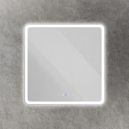 Зеркало Cezares 80х80 CZR-SPC-MC-800-800-RGB-TCH с подсветкой