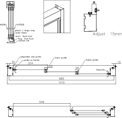 Душевая дверь в нишу Cezares Family B BF 3 100 P Cr