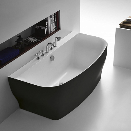 Акриловая ванна 165х78 см BelBagno BB74-NERO черный